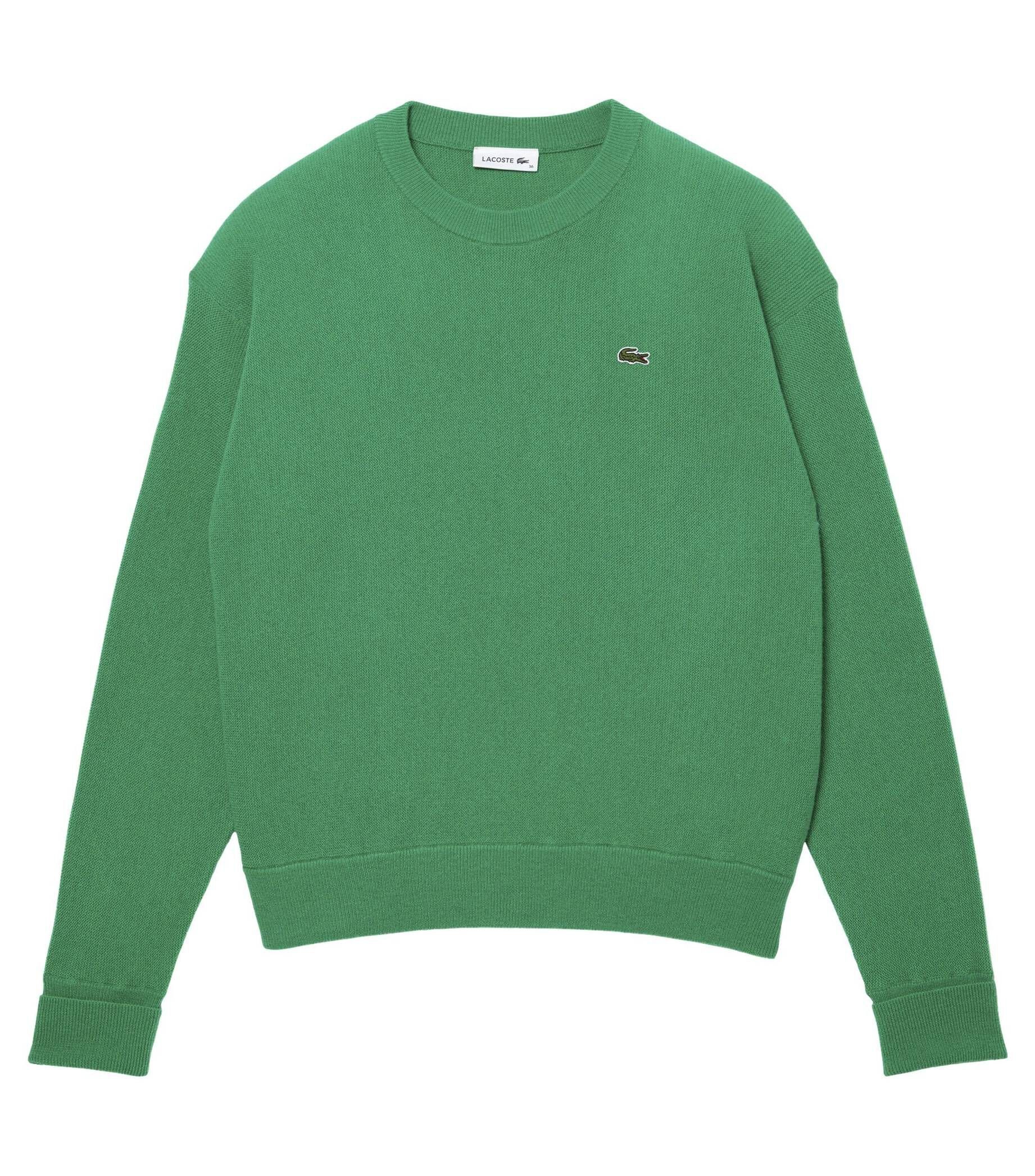 Lacoste Sweatshirt Damen Strickpullover (1-tlg) smaragd (42)