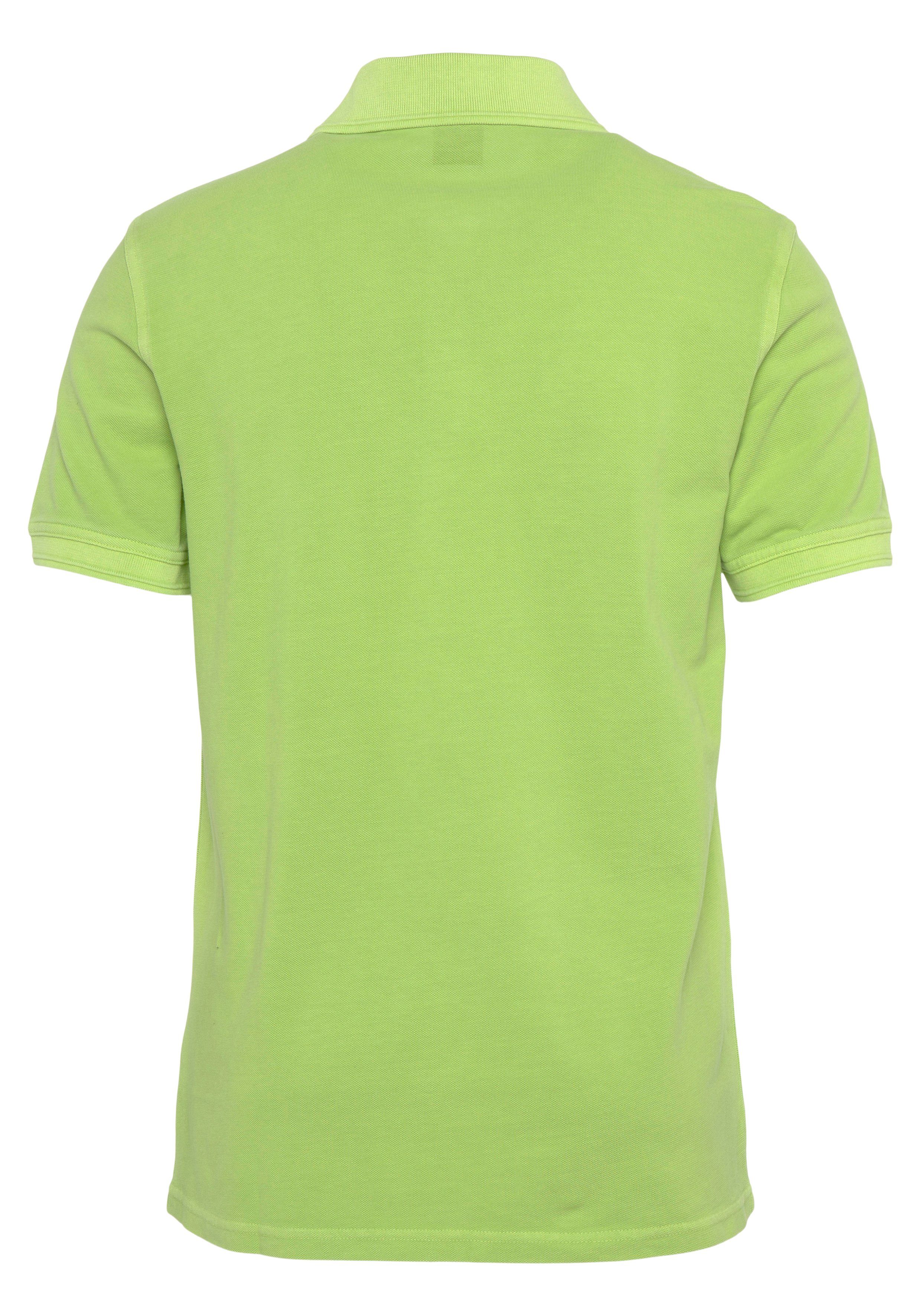 BOSS ORANGE Brustkorb Poloshirt Prime am Bright Green Logoschriftzug mit