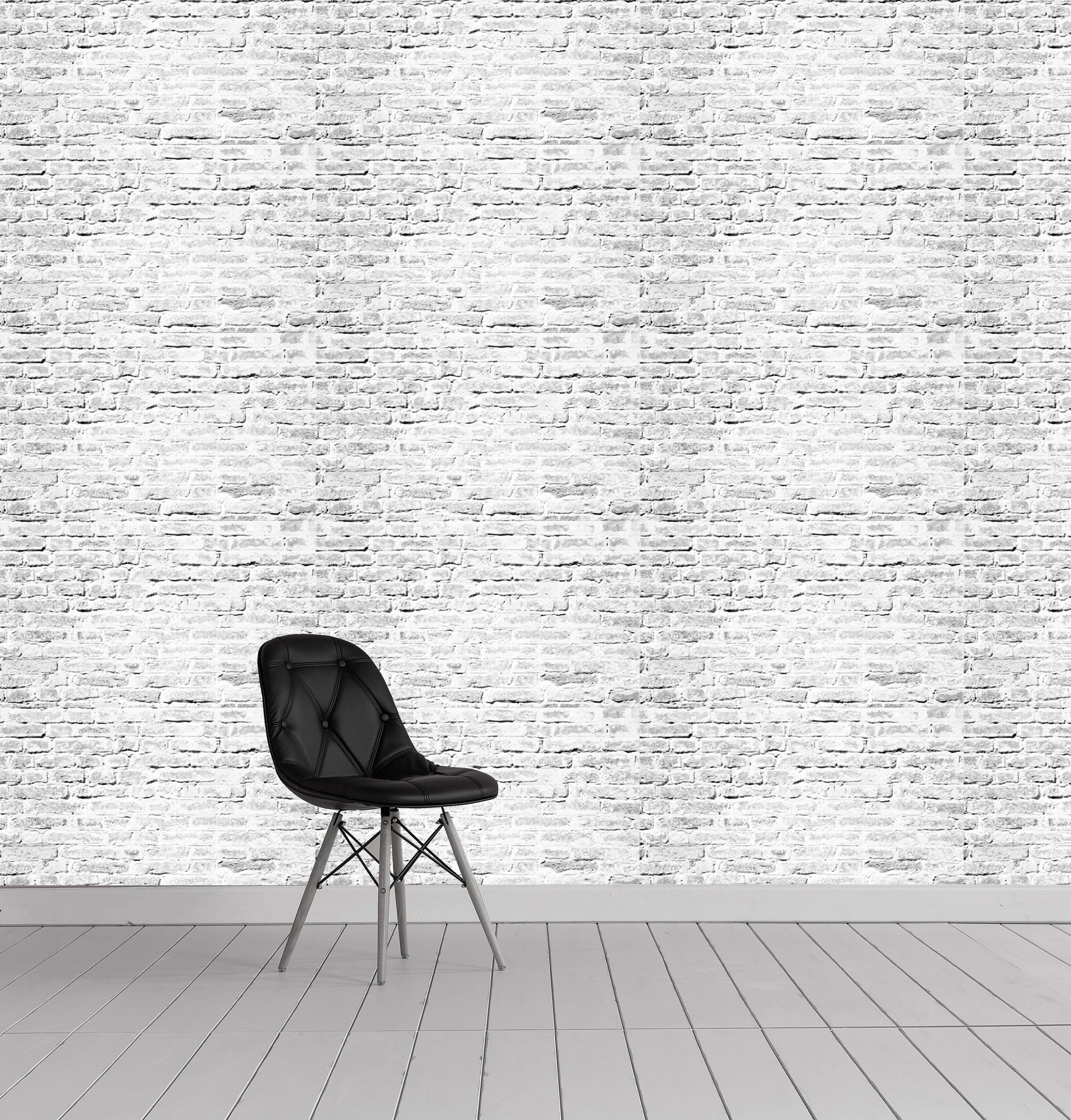 queence Vinyltapete Faycal, glatt, Steinoptik, bedruckt, unifarben, Abriebeffekte, minimalistisch, clean, 90x250cm, selbstklebend, kinderleichte Anbringung, Sticker