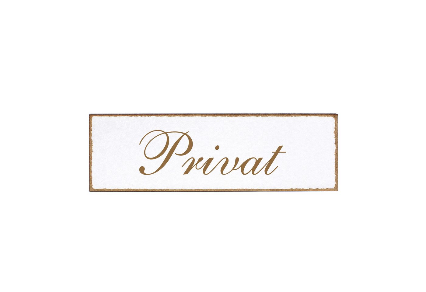 Dekolando Hinweisschild Türschild - Privat - Schild 150 x 50 mm - Schilder Türschilder