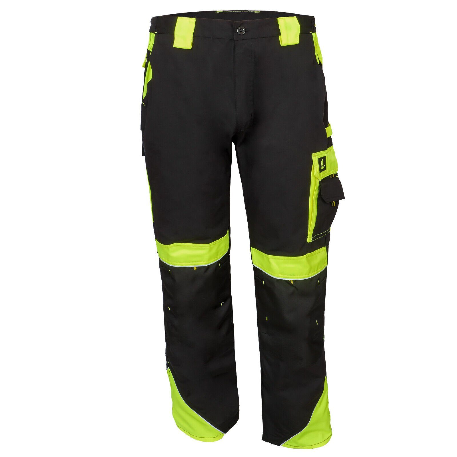 Urgent Arbeitshose Arbeitshose Berufshose Bauarbeiter-Hose Bundhose Warnhose Gelb Cargo