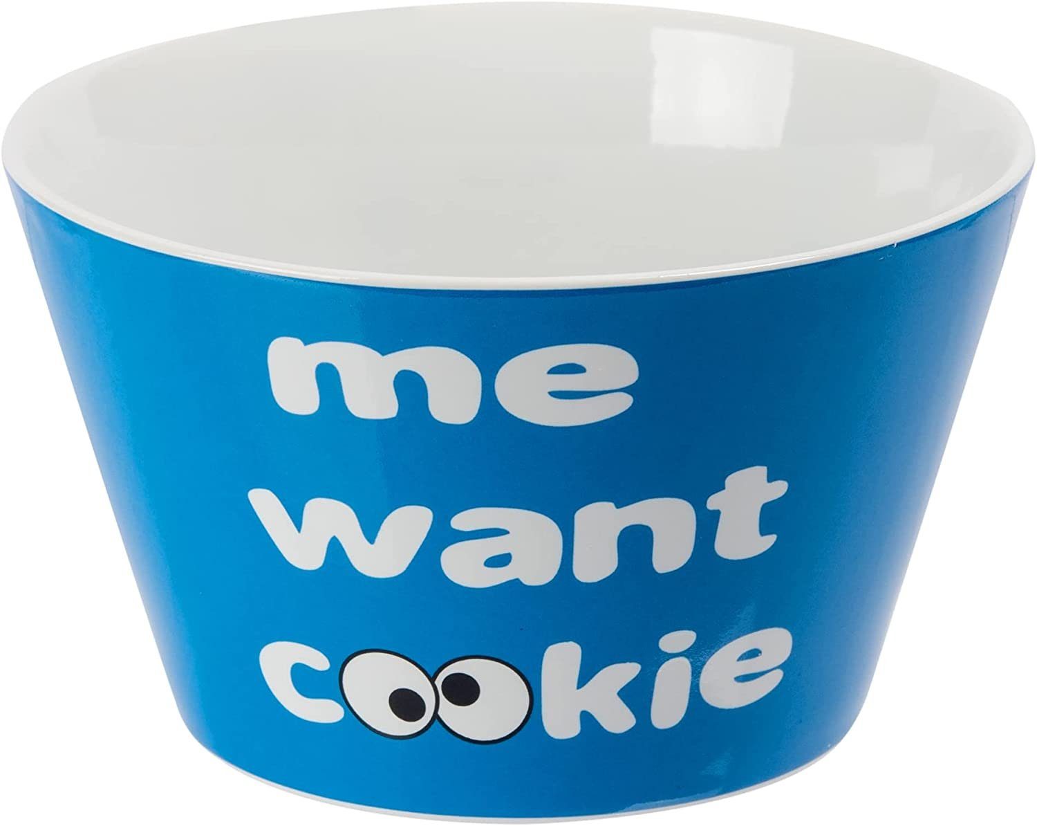 United Labels® Müslischale Sesamstraße Krümelmonster - me want cooie, Porzellan