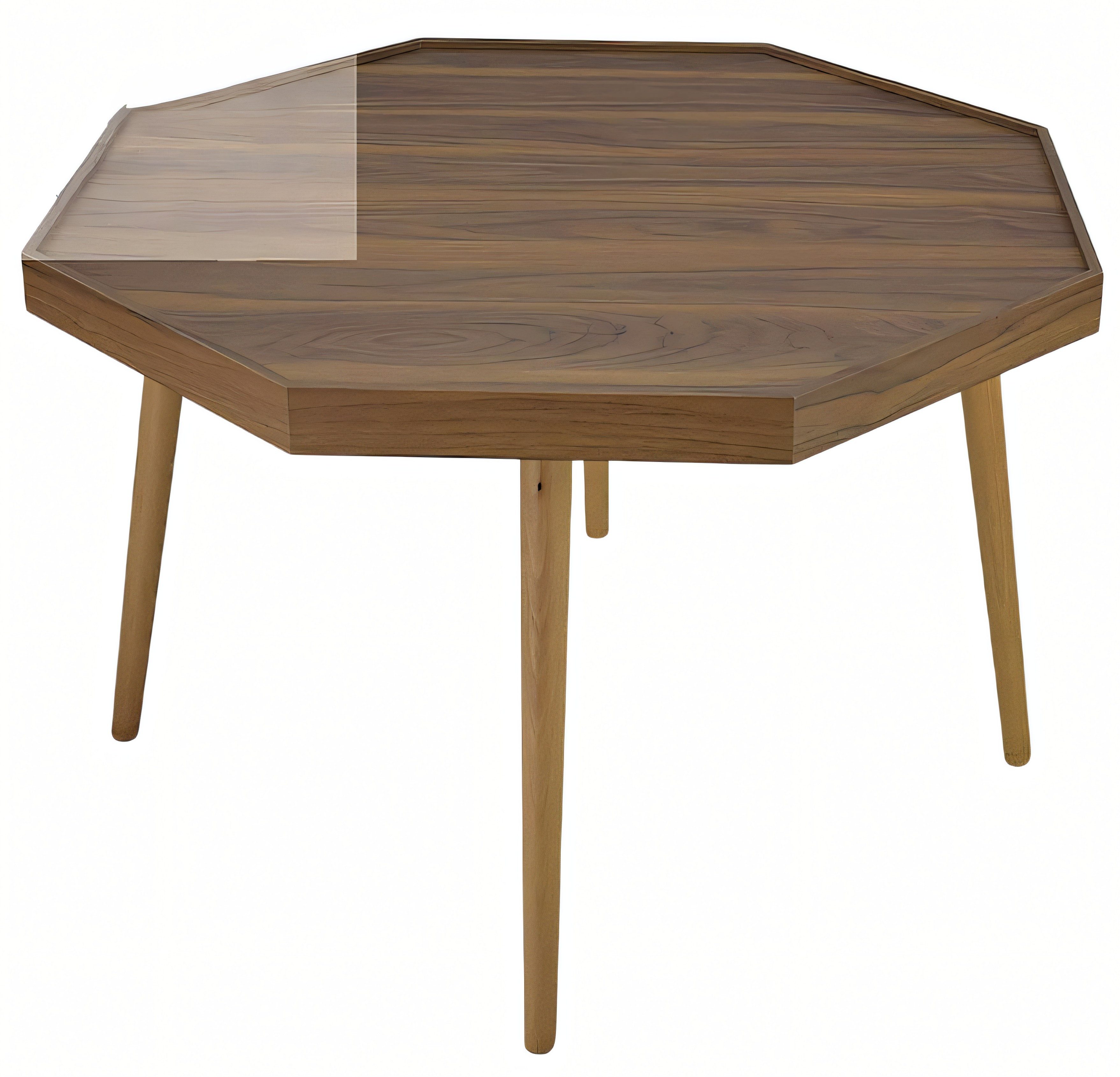 Xlmoebel Couchtisch Brauner Holz-Couchtisch im modernen Design von XLMOEBEL, Made in Europa