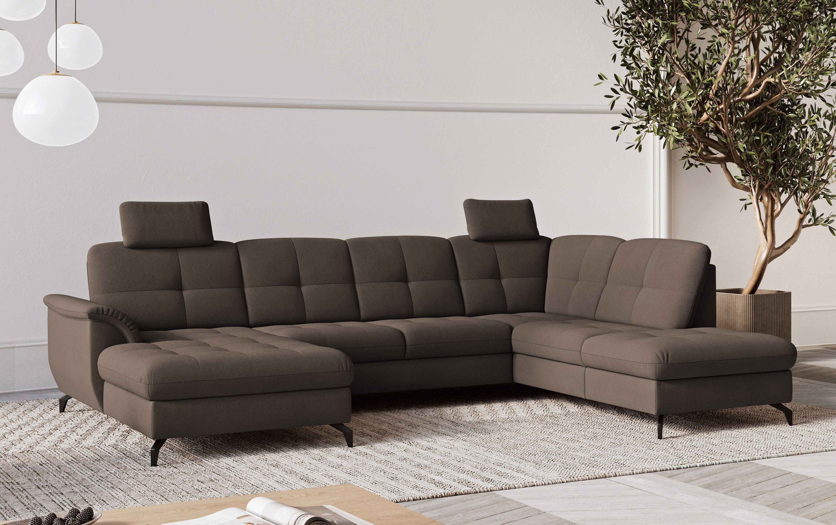 sit&more Wohnlandschaft Zora, wahlweise mit Bettfunktion und Bettkasten