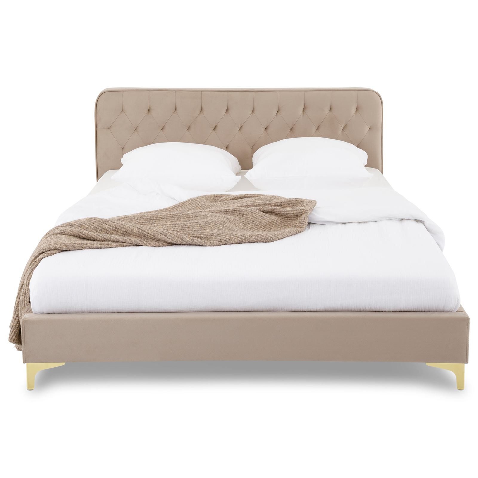 CARO-Möbel Polsterbett GLAMOUR, Bett GLAMOUR gepolstert mit Steppmuster aus günstig online kaufen