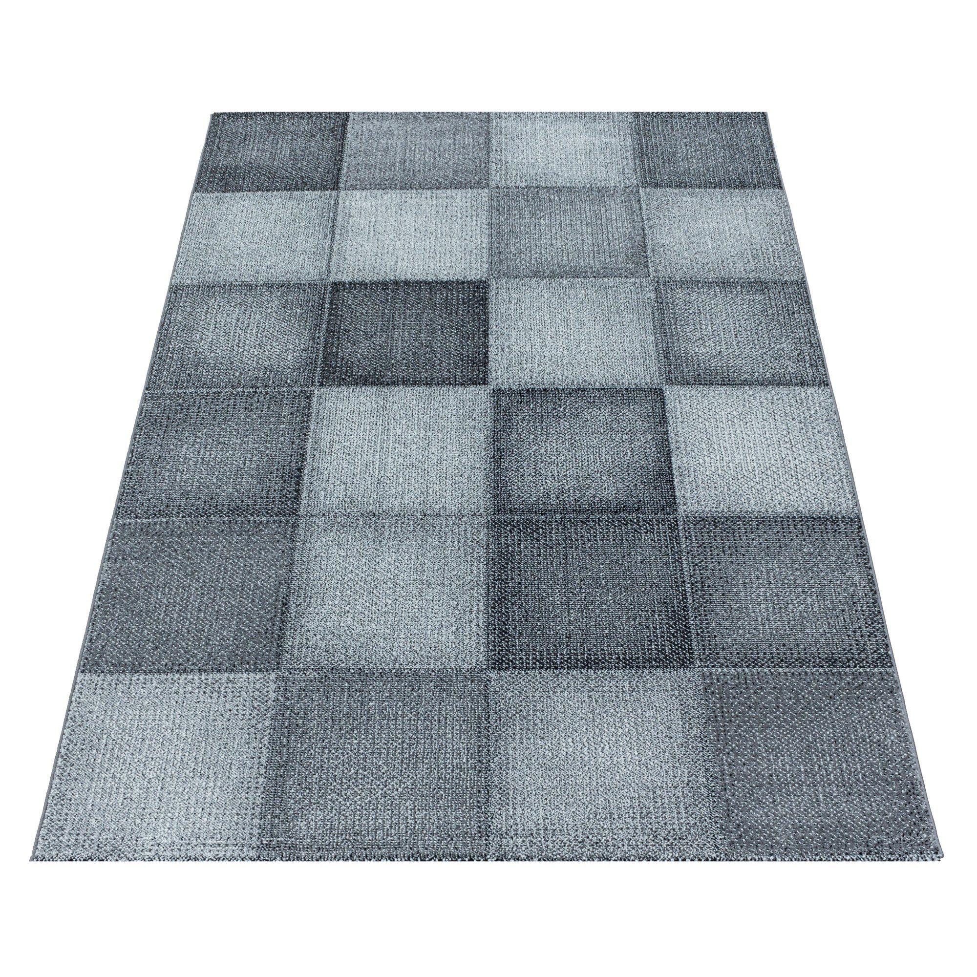 SIMPEX24 Teppich Kariert Design, Rechteckig, Höhe: günstig online kaufen