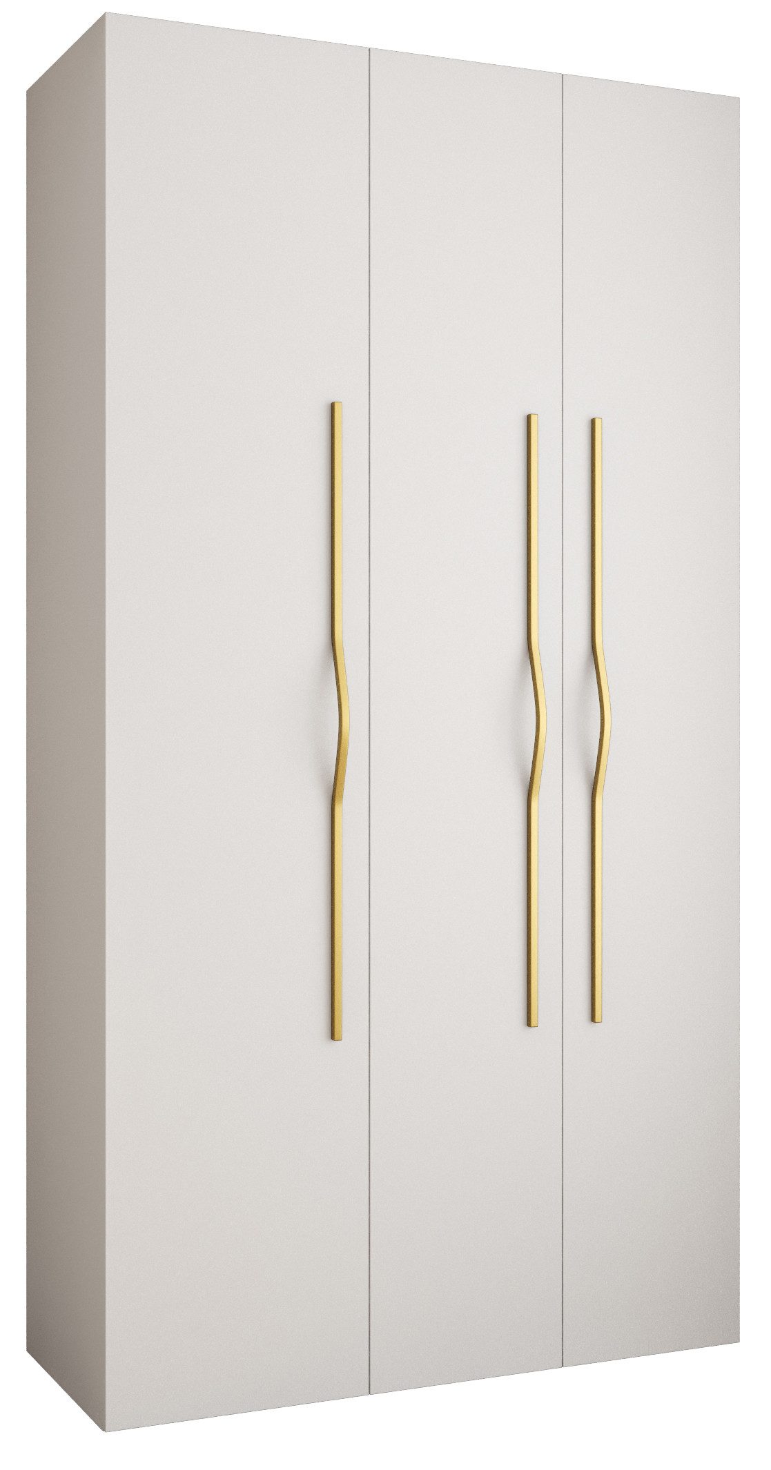 ABIKS MÖBEL Drehtürenschrank COMO 2 Schlafzimmerschrank mit Kleiderstange und Regalen