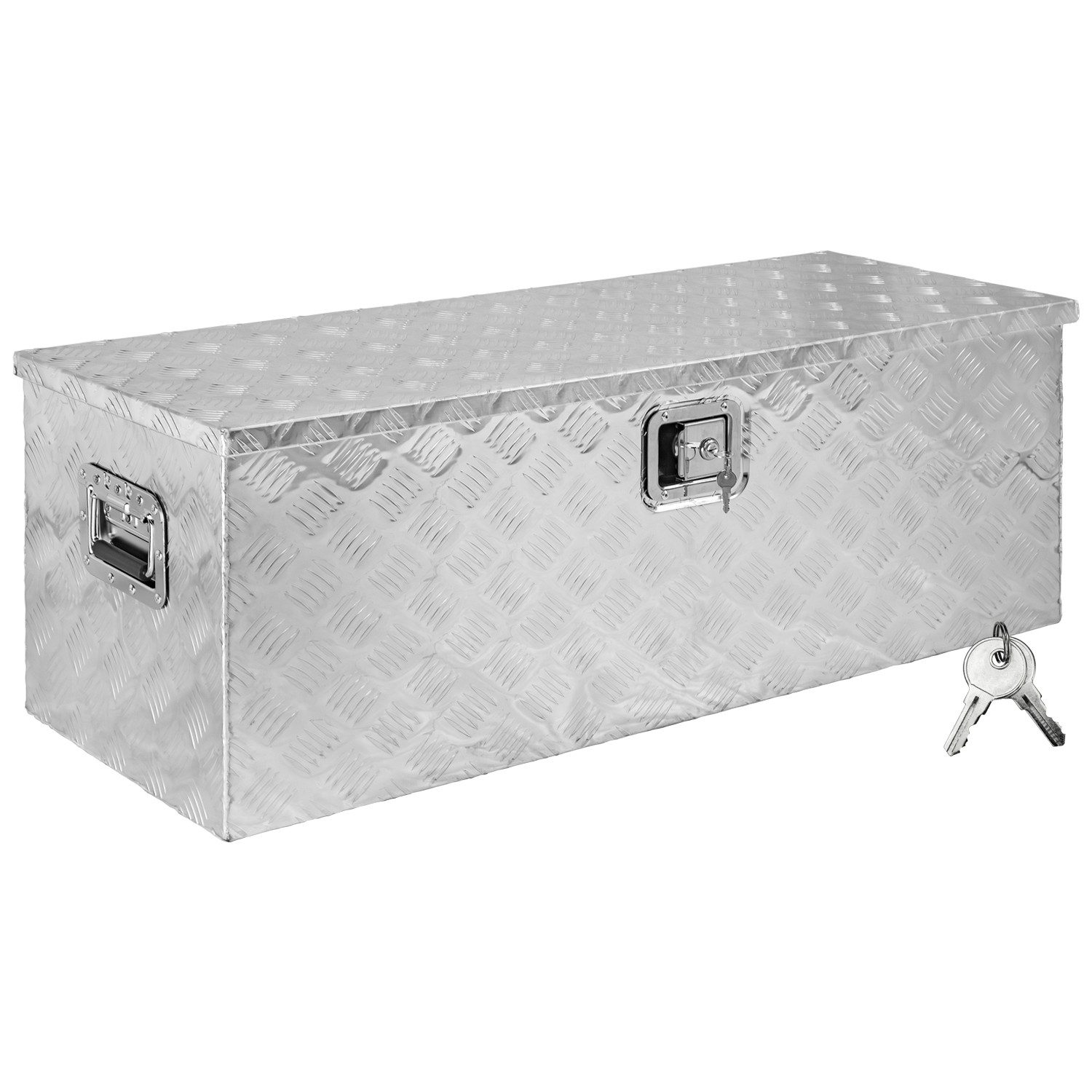 Trucky Anhänger-Deichselbox Truckbox Box Werkzeugkiste Anhängerbox Deichselbox 15 Größen Alumium