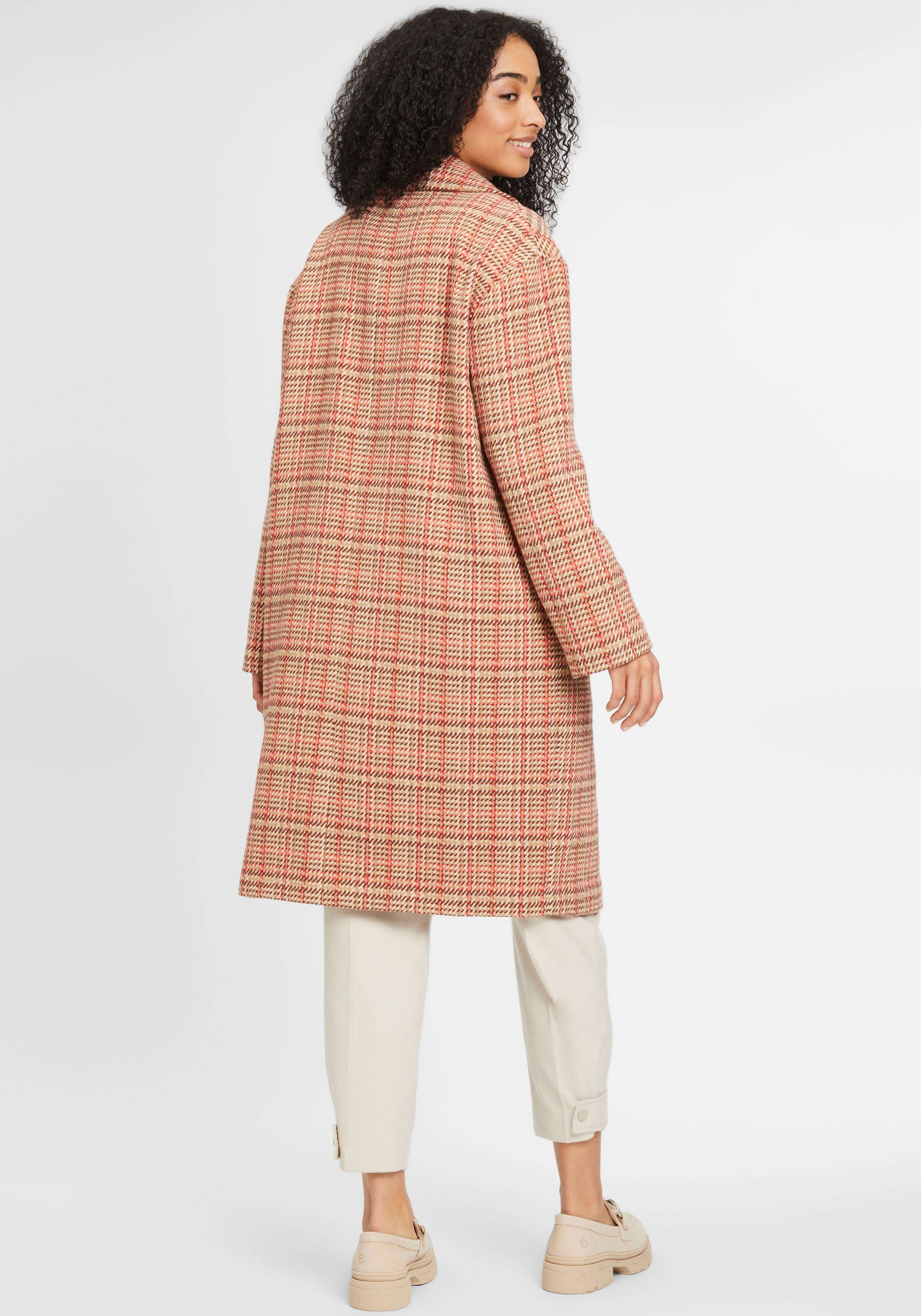 Tamaris Wollmantel in kariertem Design - günstig online kaufen