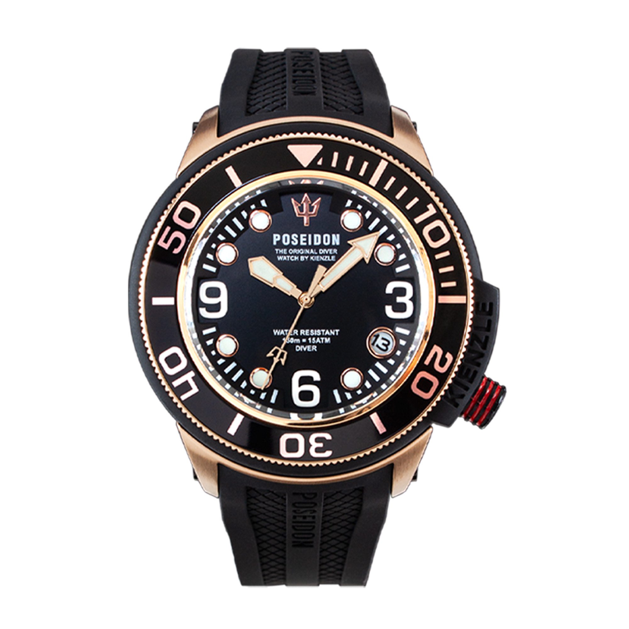 Kienzle Quarzuhr POSEIDON24 Quarz Armbanduhr Edelstahl roségold