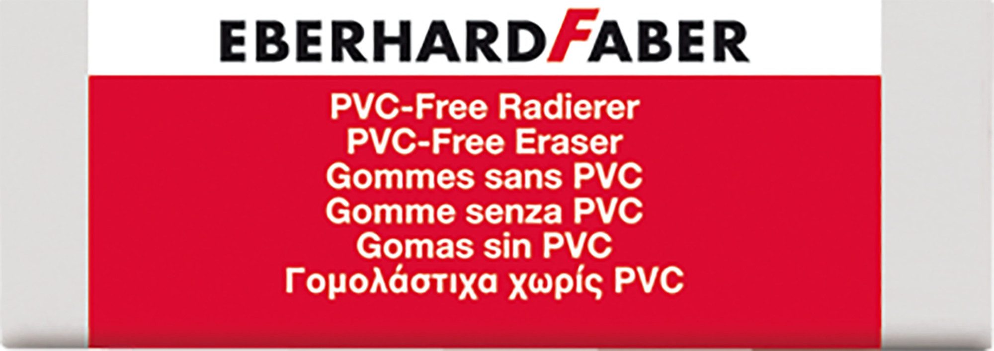 Eberhard Faber Buntstift EBERHARD FABER Radierer PVC-frei weiß DUST-FREE