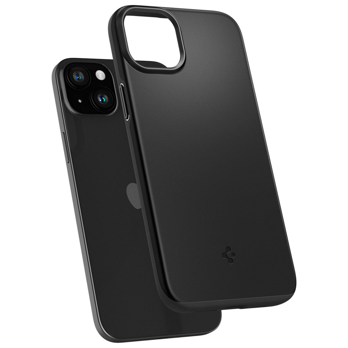 Spigen Backcover Spigen Thin Fit Backcover Apple iPhone 15 - Schwarz