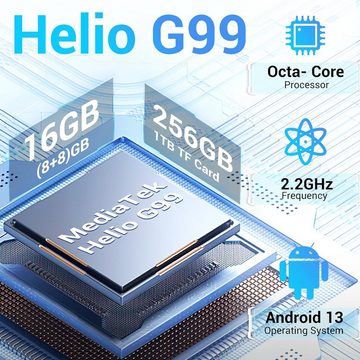 Cubot Helio G99 Octa-Core Prozessor 7500mAh Gaming BT 5.2/OTG/GPS/Type-C Tablet (10,4", 256 GB, Android 13, 4G LTE Dual SIM/5G WiFi, Leistungsstarkes Multimedia-Gerät für unterwegs)