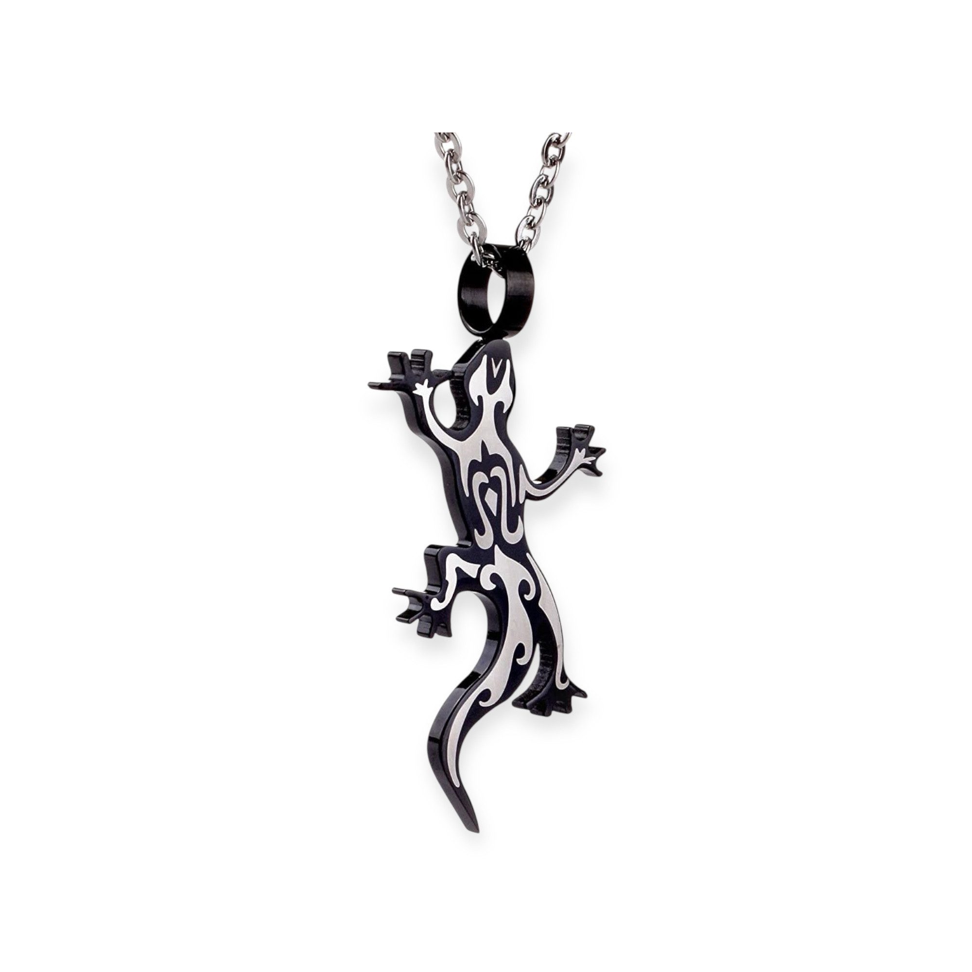 Karisma Schmuck Kettenanhänger Edelstahl Anhänger Gecko Schwarz PVD Herrens günstig online kaufen