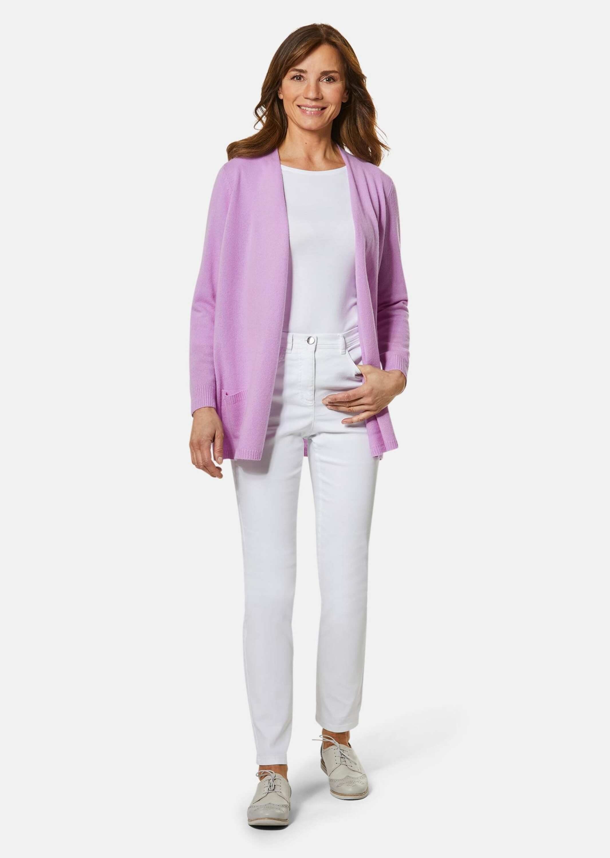 GOLDNER Strickjacke Kurzgröße: Kuschelweiche Kaschmir-Strickjacke günstig online kaufen