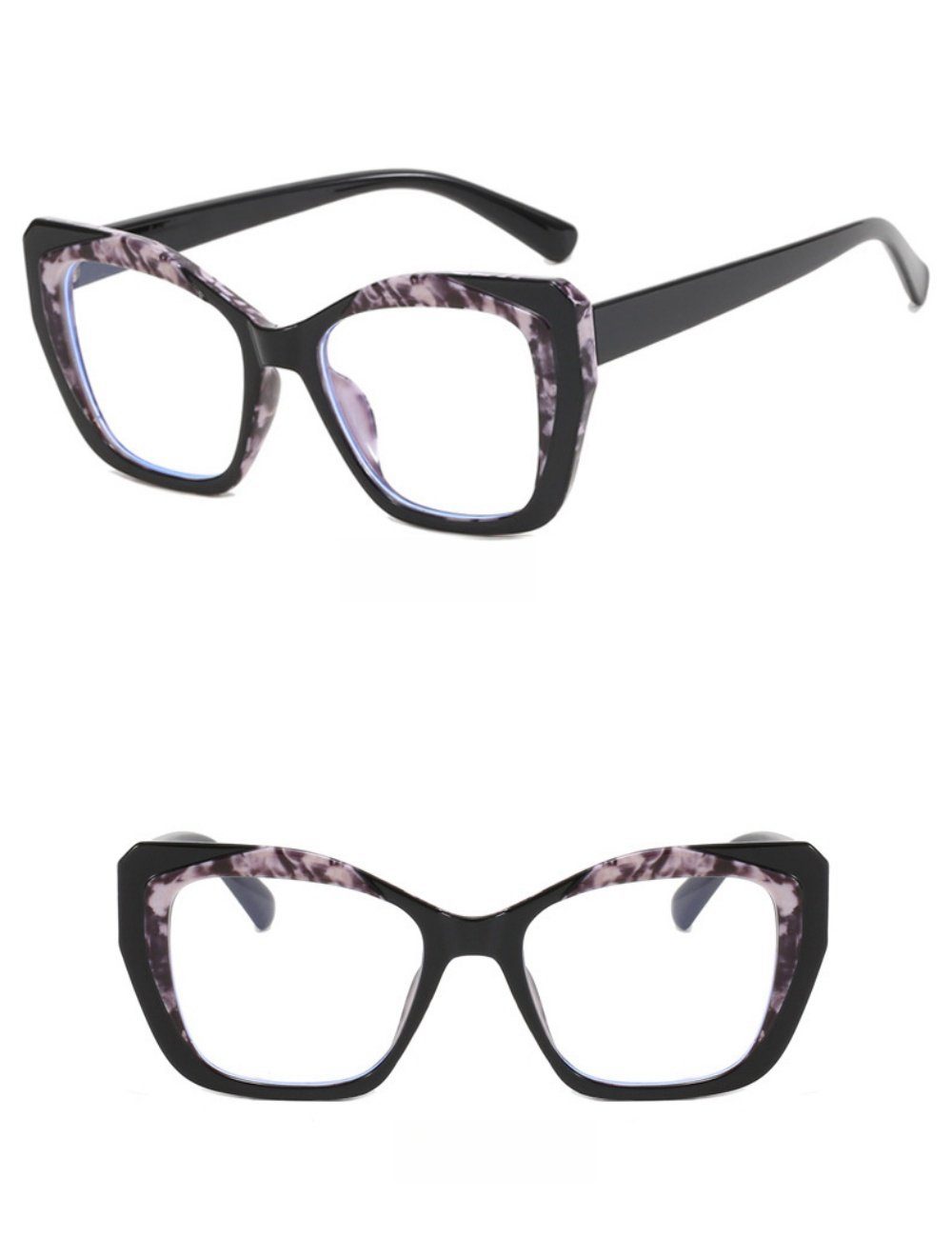 Farbblocking Reduzieren Brille Eye Blaulichtfilter Augenbelastung PACIEA schwarz Cat UV