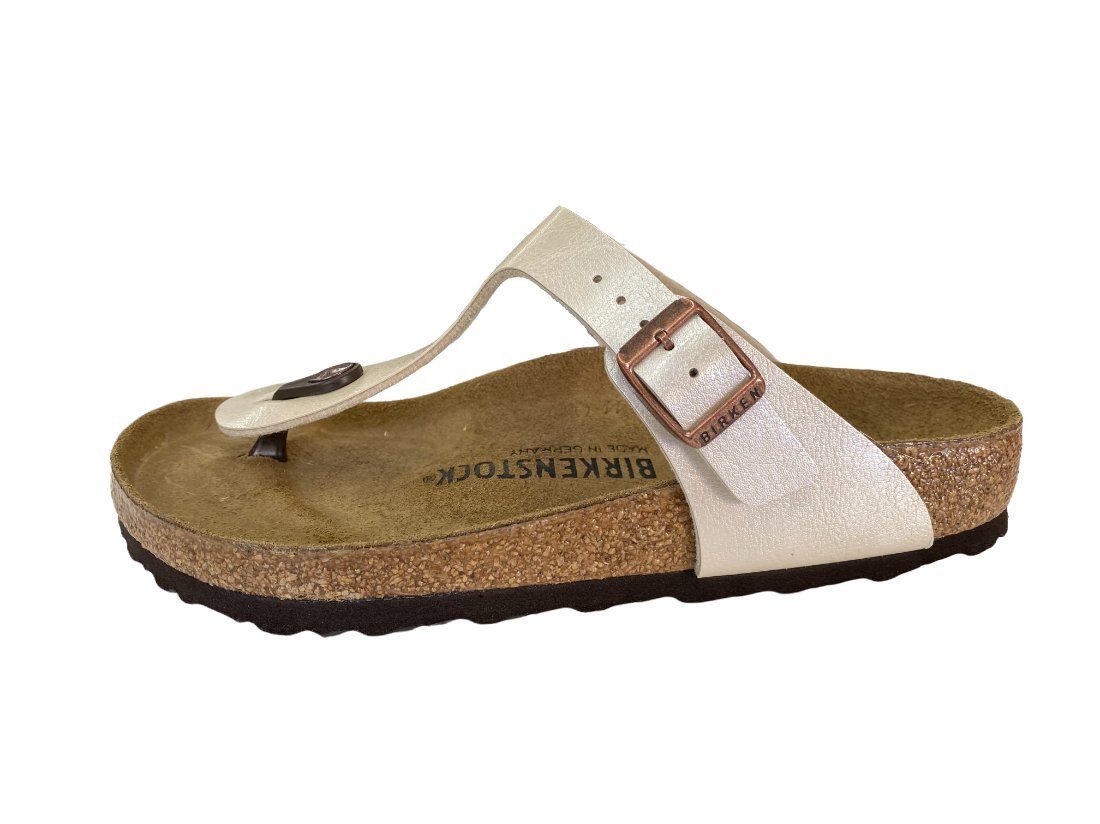 Birkenstock BIRKENSTOCK Damen Gizeh Pantolette Gizeh 0943871 Graceful Pearl White Zehentrenner