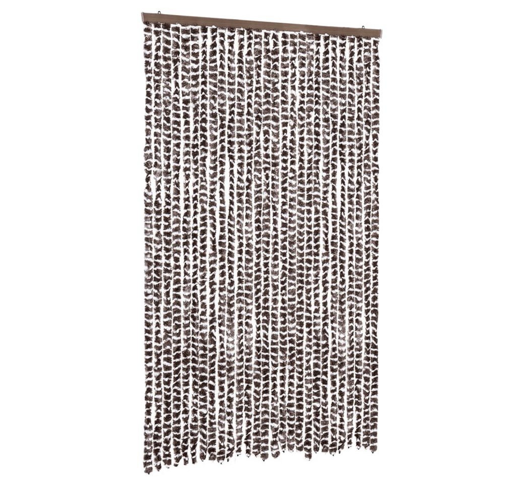 Thumbnail - vidaXL Insektenschutz-Vorhang, Fliegenvorhang Braun und Weiß 118x220 cm Chenille