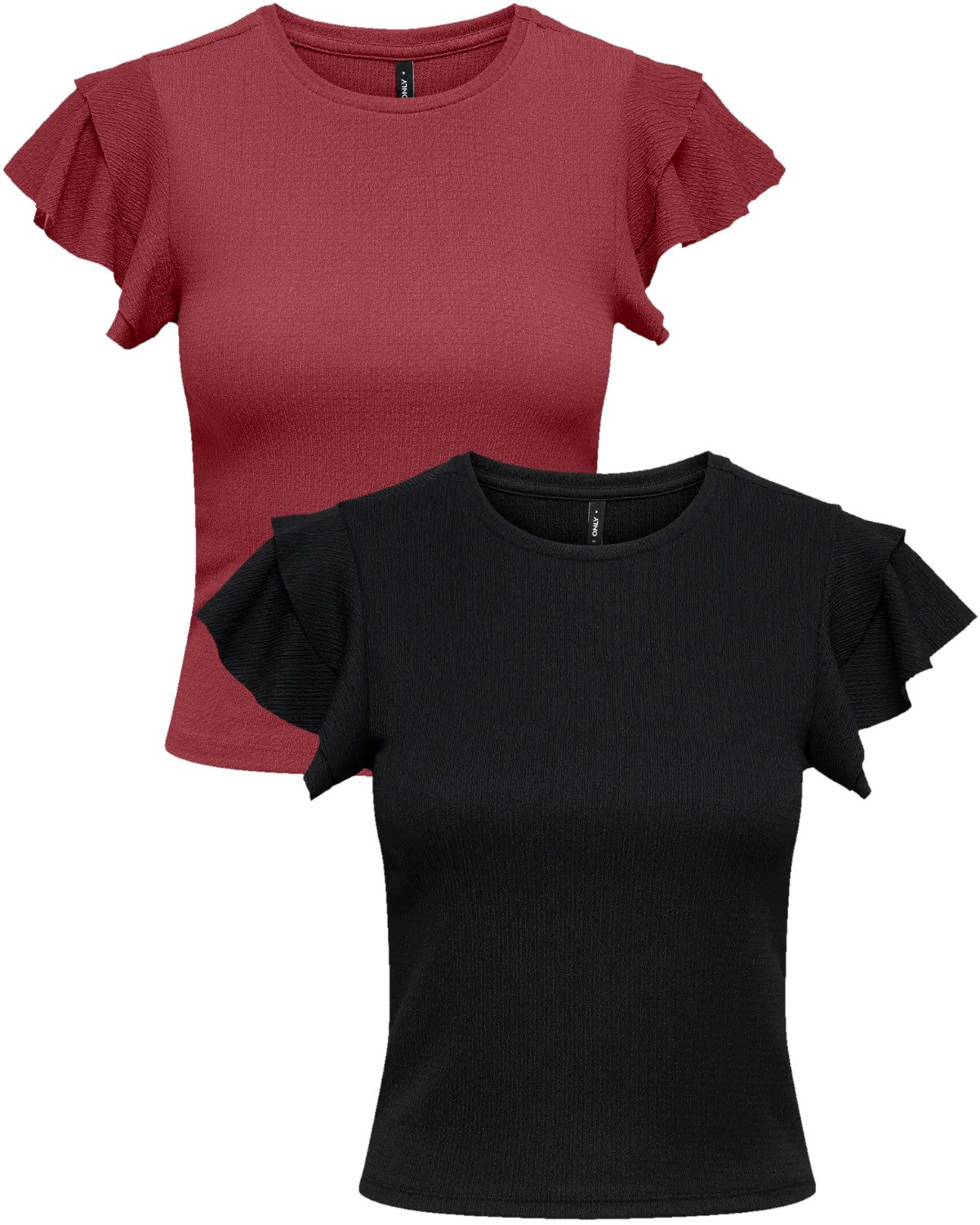 ONLY Kurzarmshirt (Spar Set) sommerliches Basic günstig online kaufen