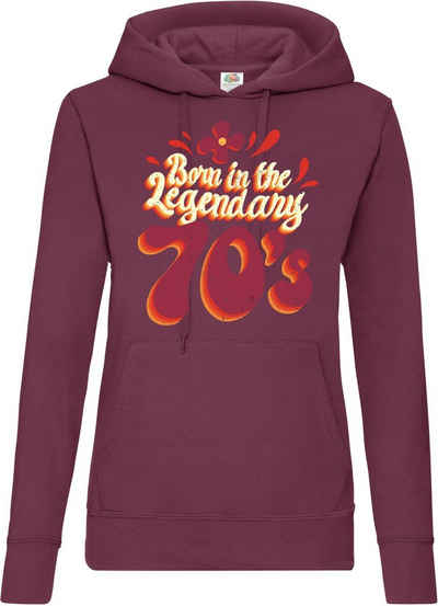 Youth Designz Kapuzenpullover "Born in the legendary 70s" Damen Hoodie Pullover mit lustigem Frontprint