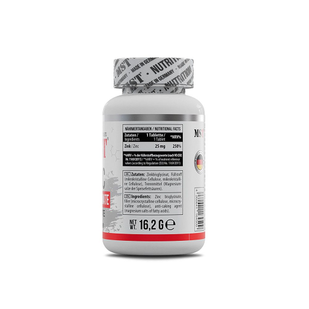 MST Nutrition MST - Zinc Chelate Bisglycinate 90 Tabletten, 90 St.