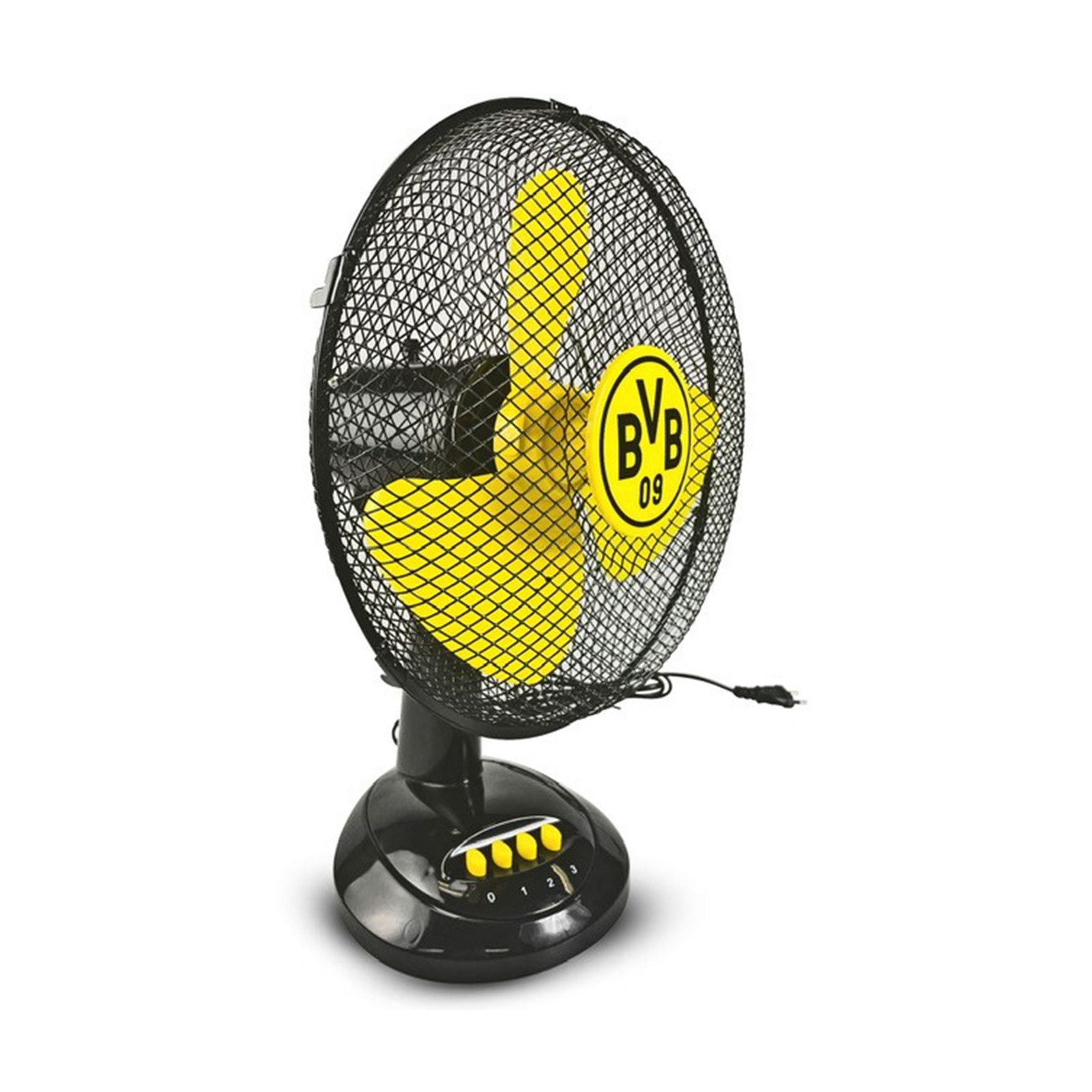 ECG Tischventilator Tischventilator Borussia Dortmund, Standventilator BVB 09