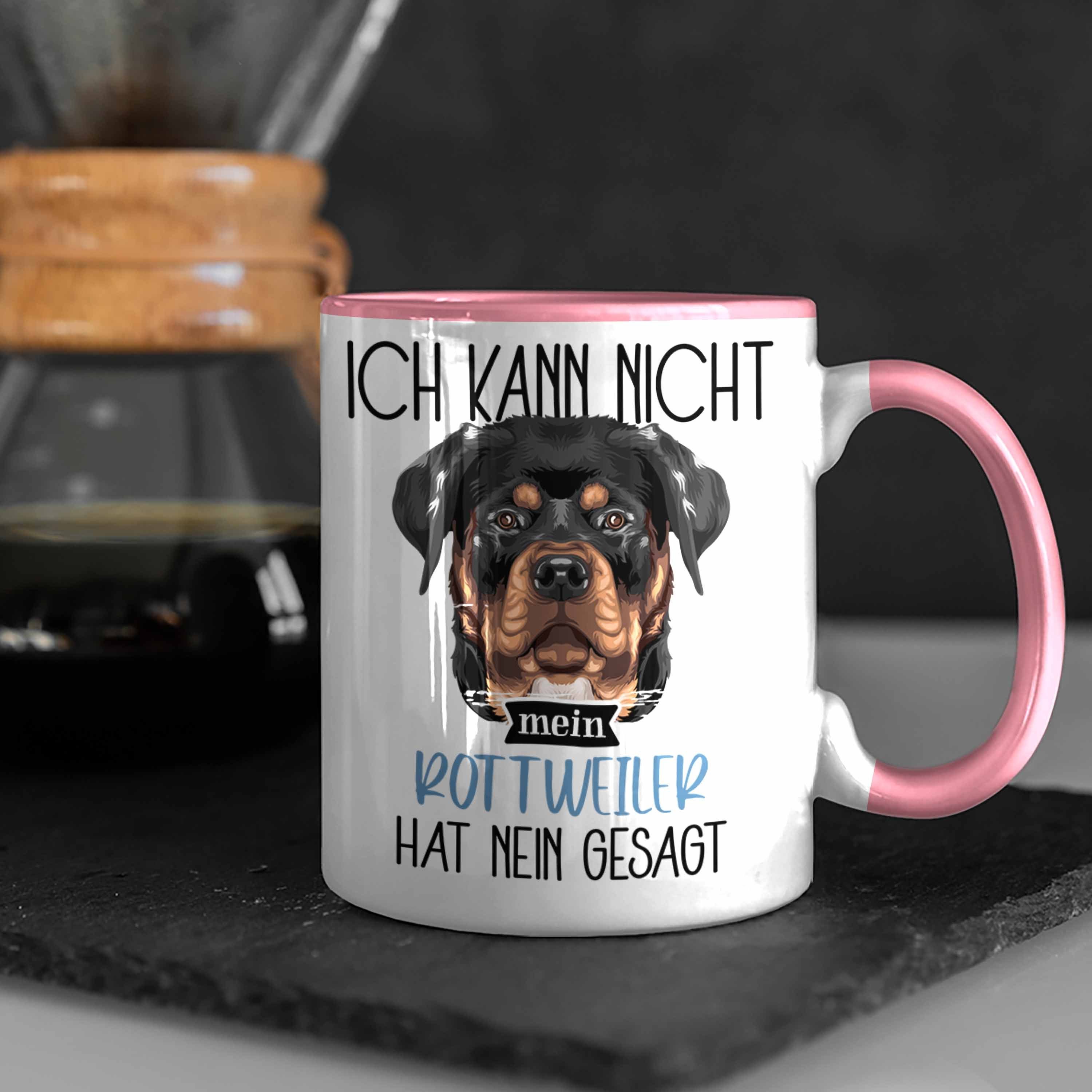 Trendation Geschenkidee Ka Rosa Spruch Ich Lustiger Geschenk Besitzer Tasse Tasse Rottweiler