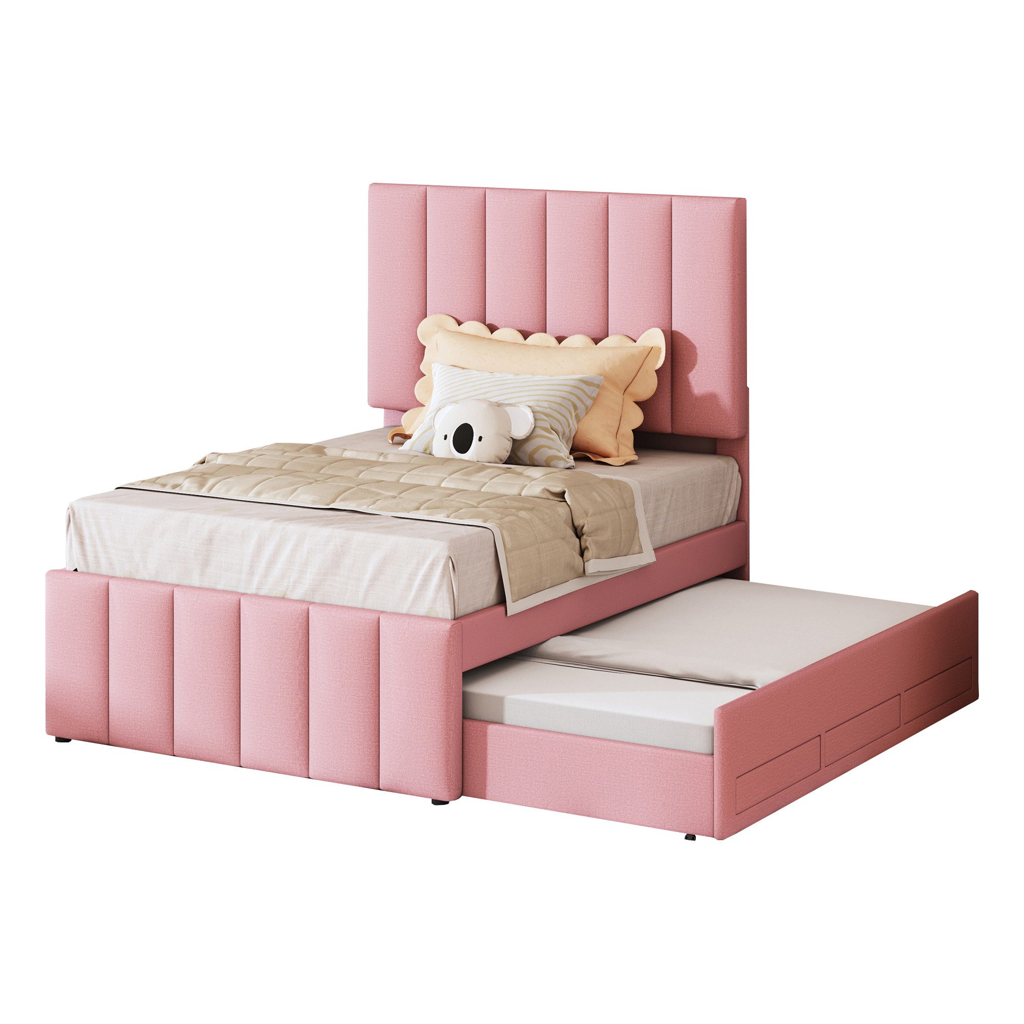 Flieks Polsterbett, Einzelbett 90x200cm mit 3 günstig online kaufen