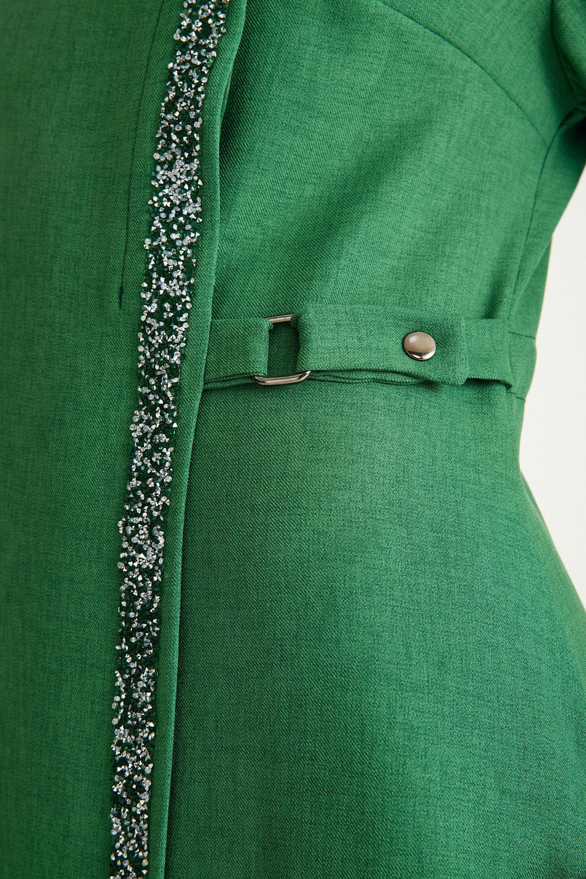 Tunikakleid Abaya Kleid mit Schmuckdetails – Modest Fashion