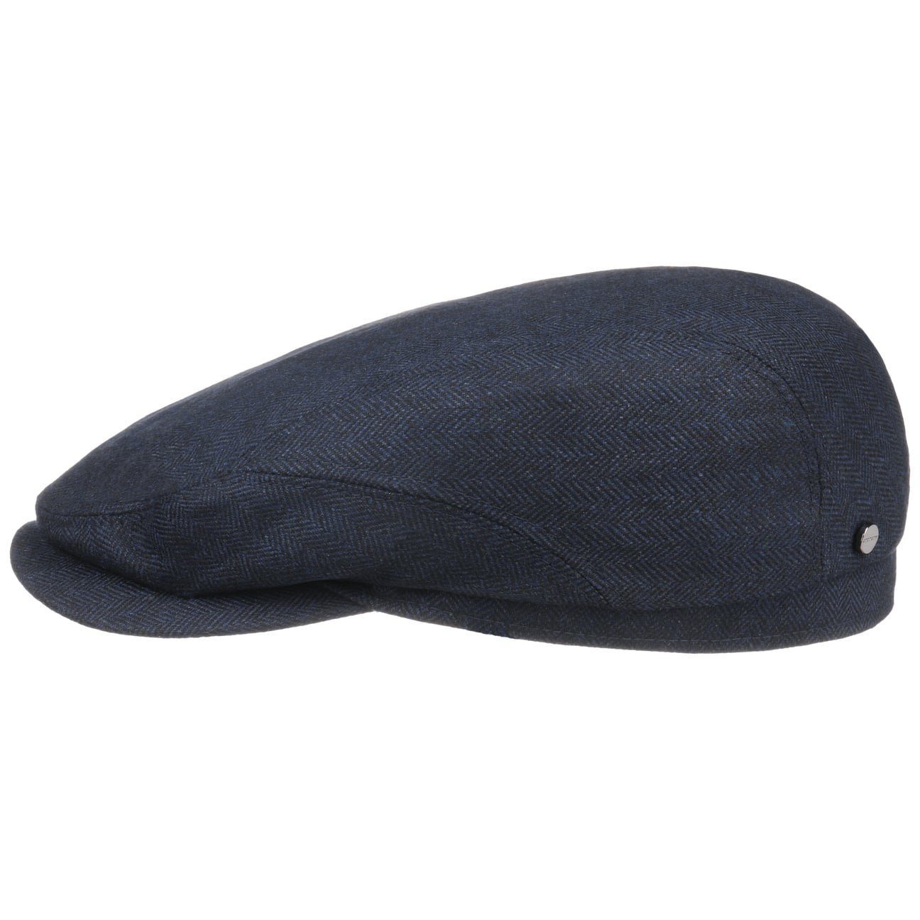 Stetson Flat Cap (1-St) Schirmmütze mit Schirm, Made in Germany dunkelblau