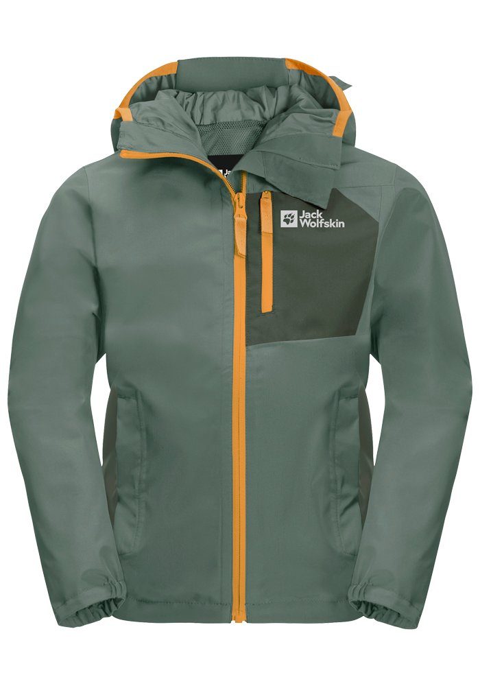 Das Produkt erfreut sich großer Beliebtheit JACKET HIKE ACTIVE Wolfskin K Jack hedge-green Outdoorjacke