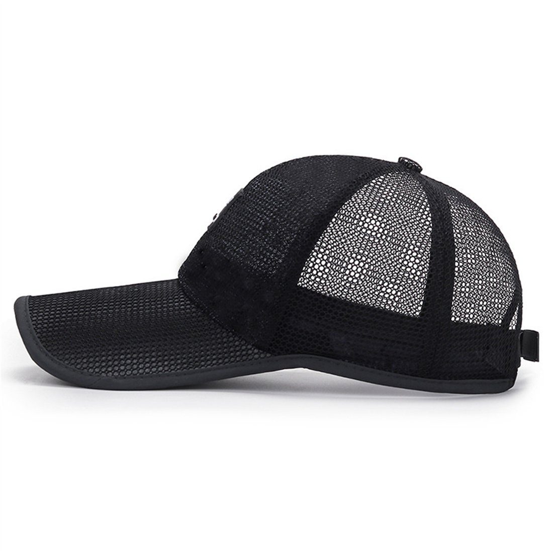 DÖRÖY langer Baseball Krempe, Schwarz Sonnenschutz-Baseballkappe mit Cap Sommer-Sonnenhut