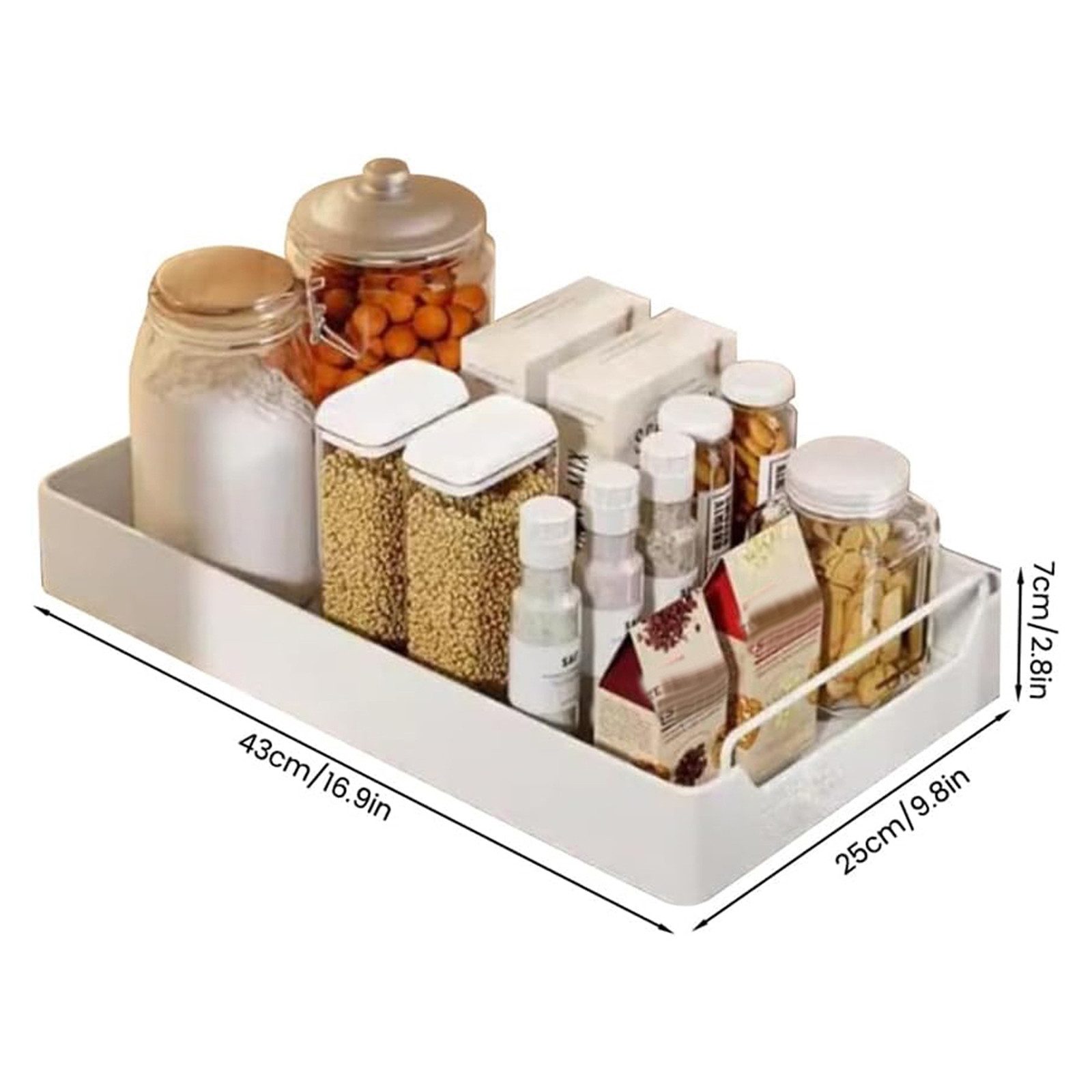 GarveeMore Küchenorganizer-Set Creperture-Teleskopauszug Ausziehbarer Schra günstig online kaufen