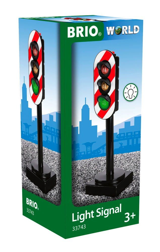 BRIO® Spielzeugeisenbahn-Verkehrszeichen Brio World Eisenbahn Zubehör Lichtsignal Ampel 33743