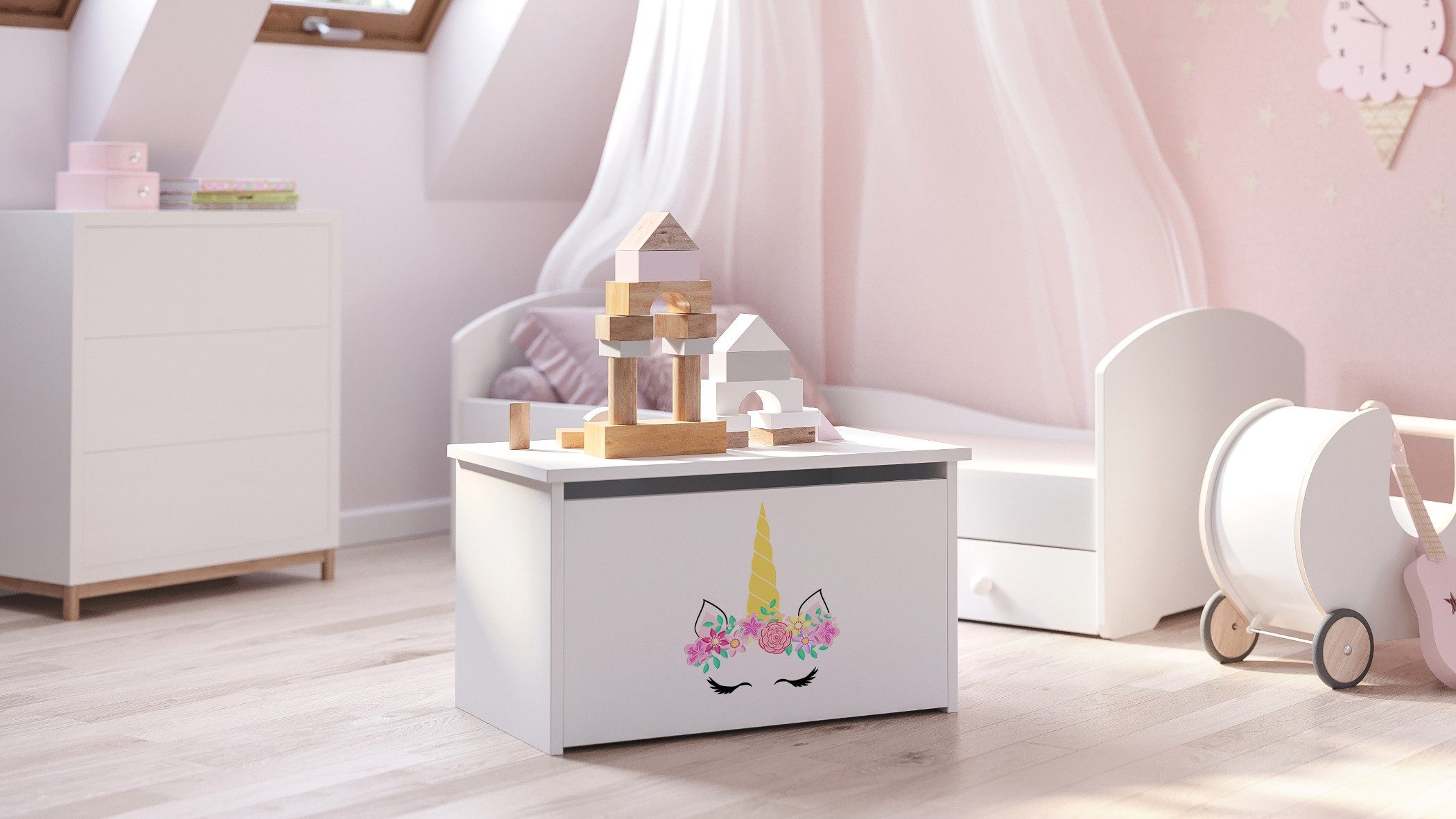Raumhirsch Furniture Spielzeugtruhe Daria – Sicherer günstig online kaufen