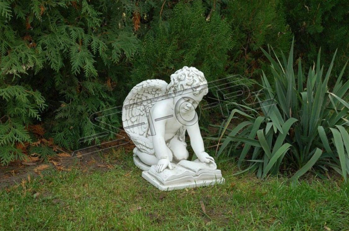 JVmoebel Skulptur Engel Kinder Skulptur Design Figuren Statue Statuen Figur Garten