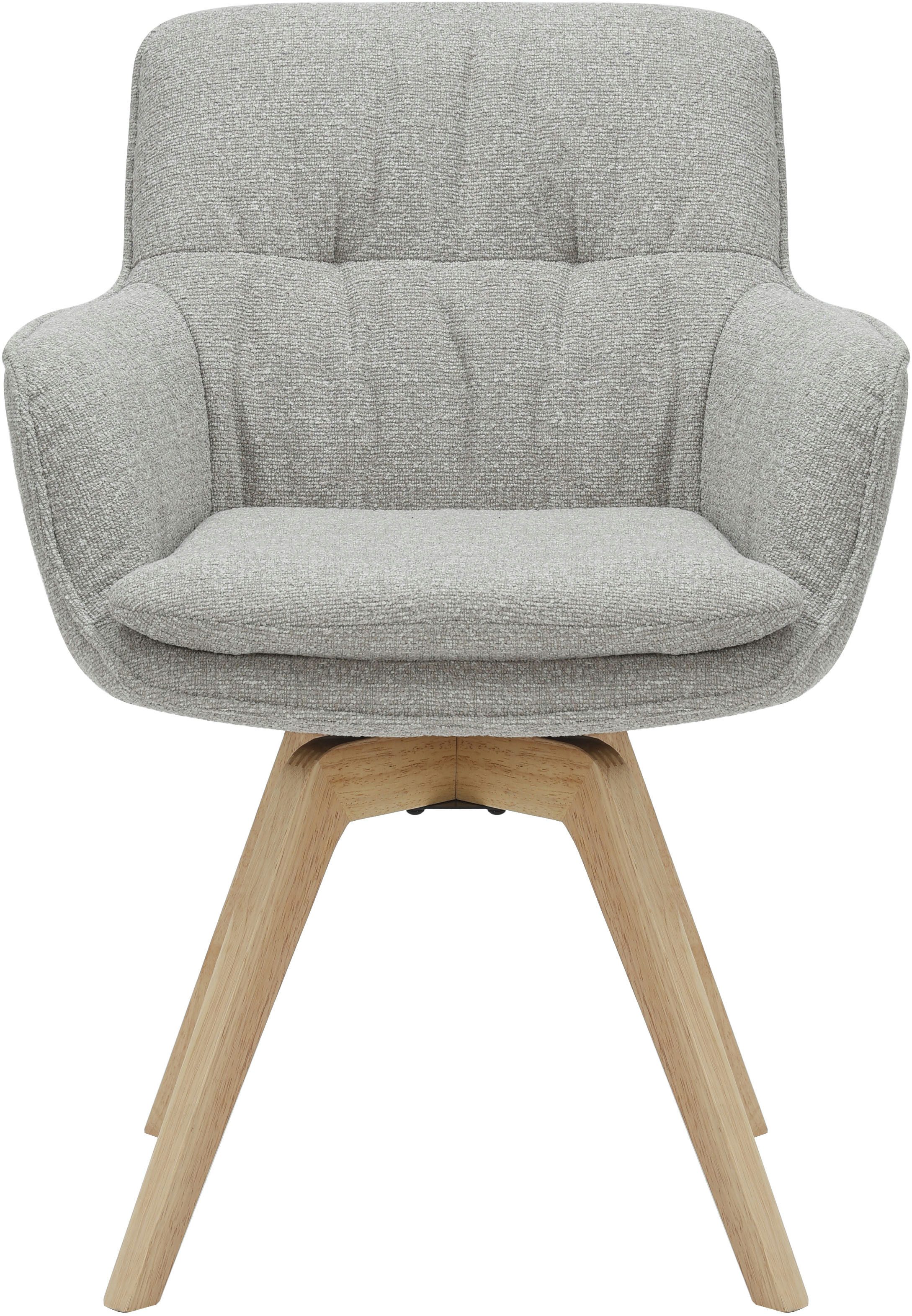 OTTO home Esszimmerstuhl Sigune (Set, 2 St), pflegeleichter Webstoff Bezug, massives Echtholzgestell – Bild 2 von 5