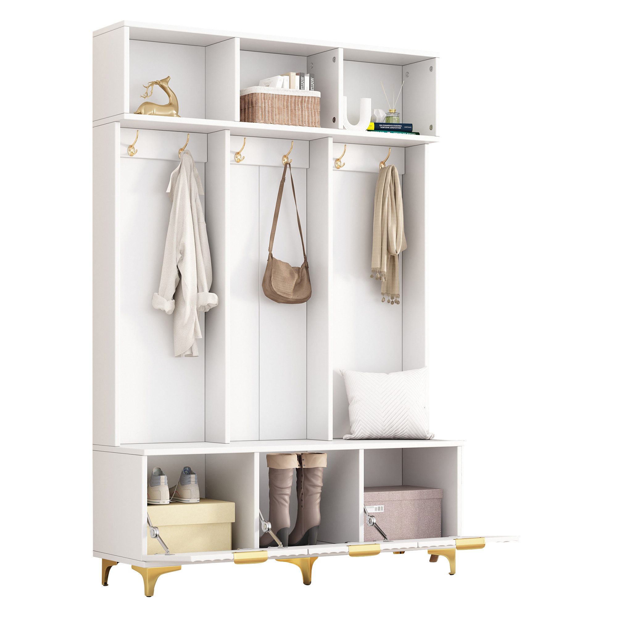 MODFU Garderoben-Set für Ihren Eingangsbereich, (Flurgarderobe, günstig online kaufen