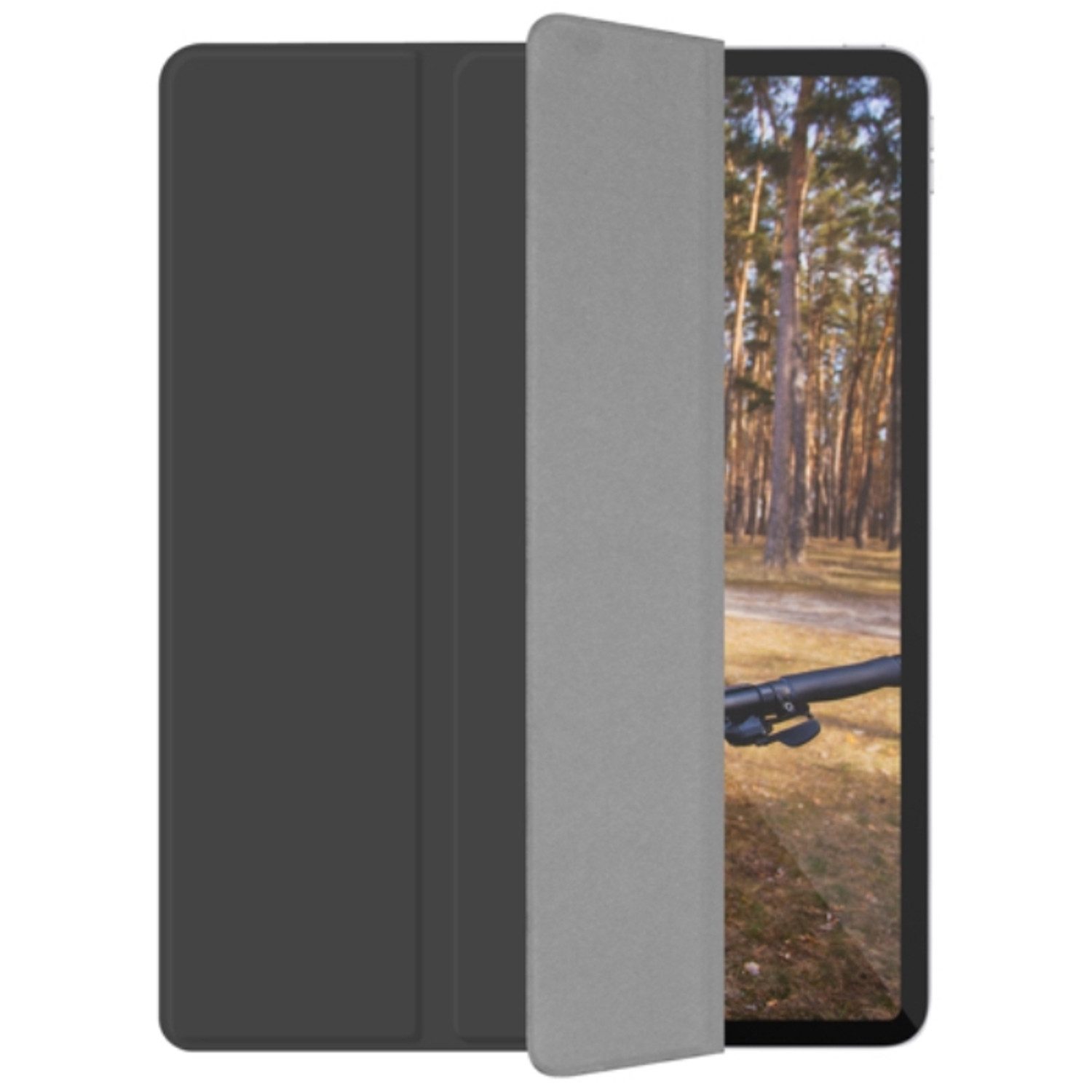 Macally Tablet-Hülle Schutz-Hülle Stand Smart Tasche Case Cover 32,77 cm (12,9 Zoll), für Apple iPad Pro 12,9" 2018, Befestigung für Apple Pencil, Stand
