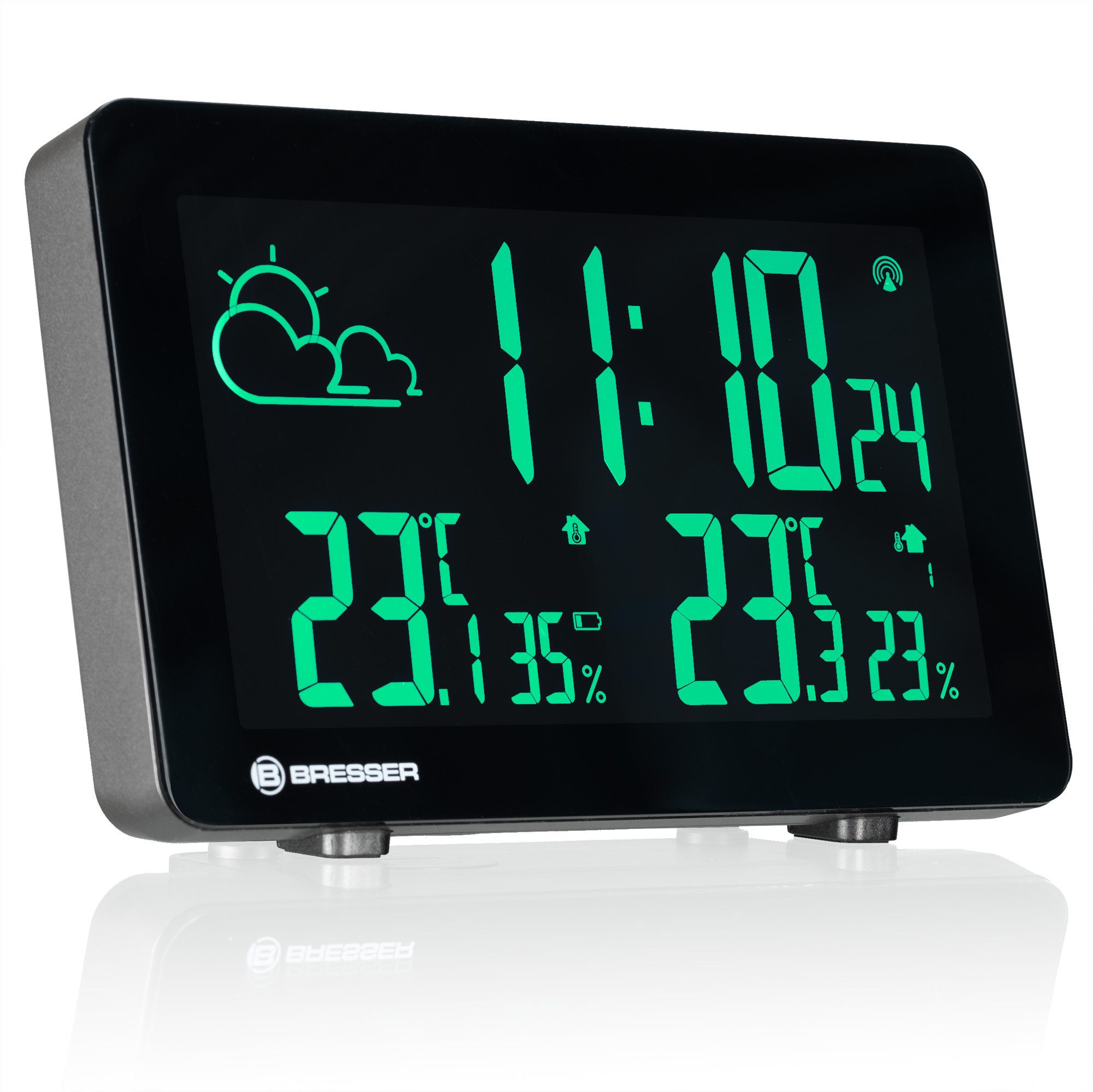 BRESSER BRESSER Funkwetterstation mit Farbwechsel Wetterstation