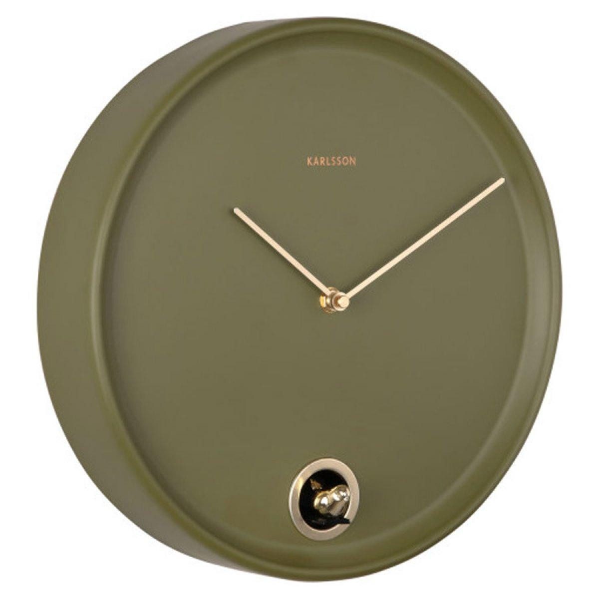 Karlsson Uhr Wanduhr Kuckucksuhr Esencia Cuckoo Grün