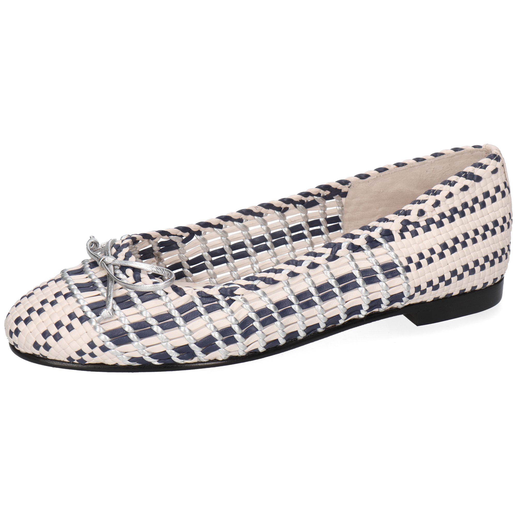 Imani 5 Leder-Geflochtene Schuhe für Damen Ballerina