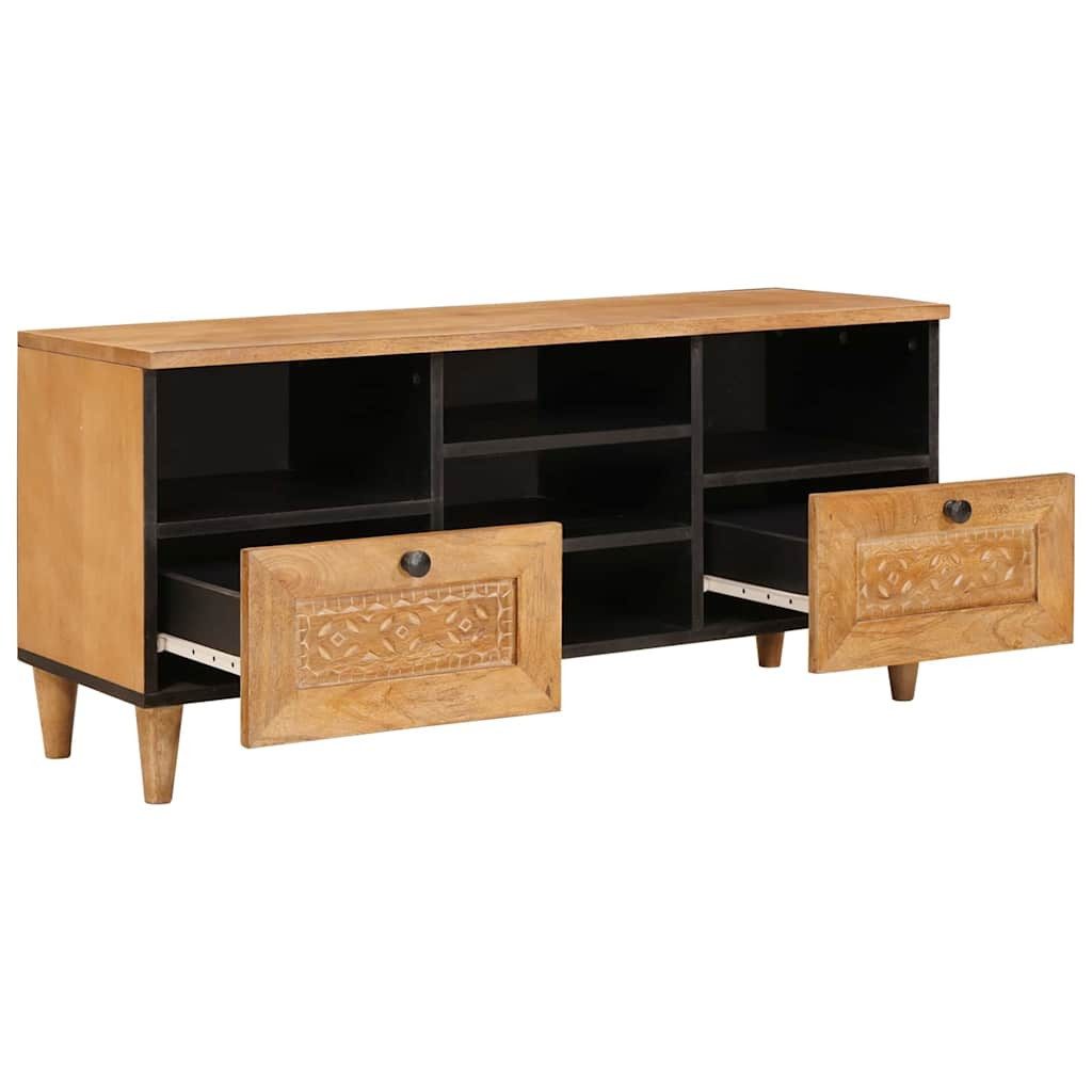 vidaXL TV-Schrank TV-Schränk mit Schubladen 100 x 33 x 46 cm Massivholz (1-St)