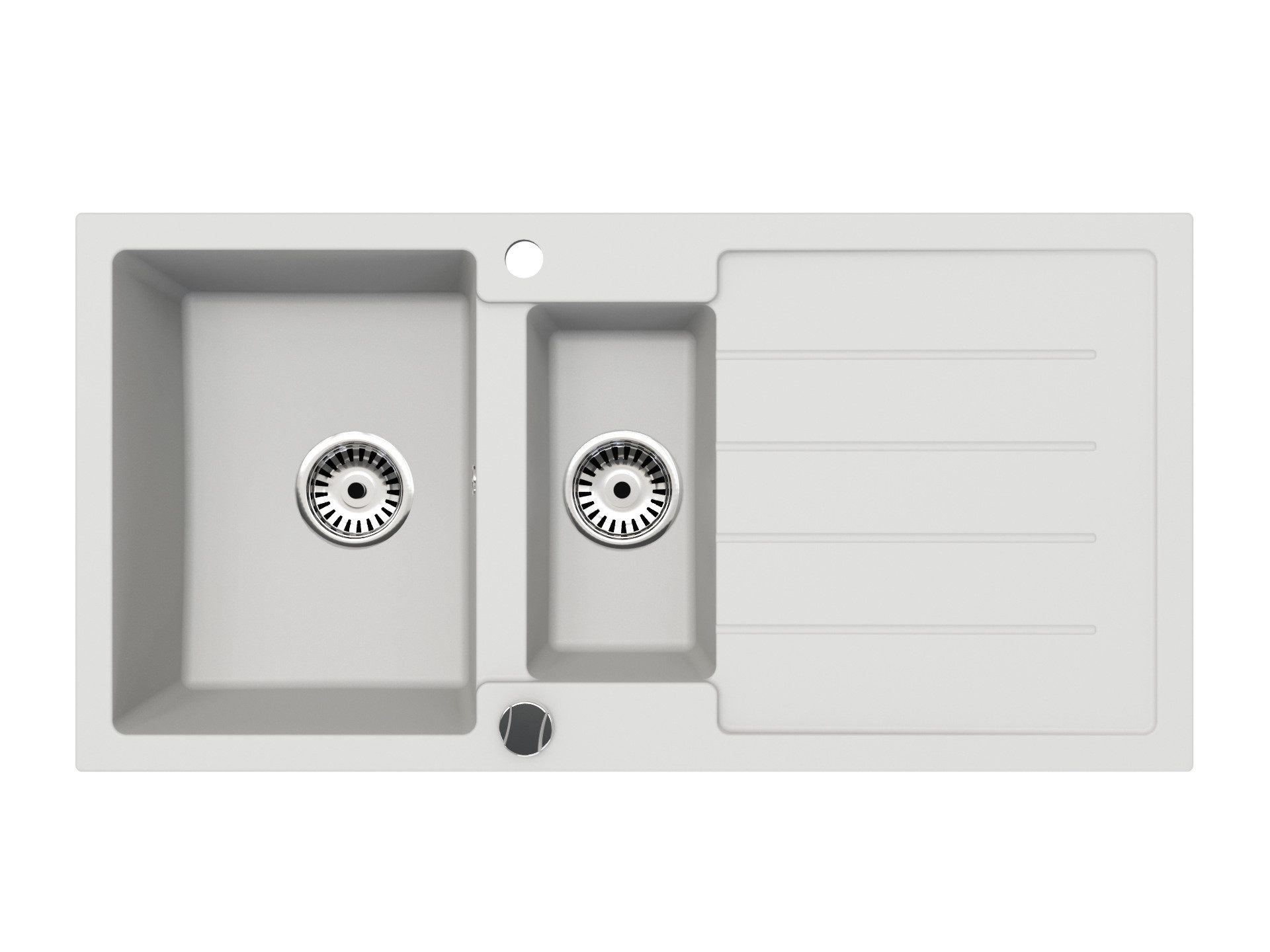 Faizee Möbel Granitspüle Granitspüle Küchenspüle mit Siphon Einbauspüle verschiedene Modelle, Oval, 78/46 cm