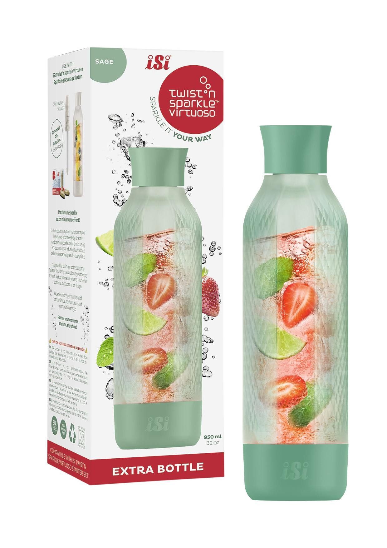 iSi Wassersprudler Flasche Twist'n Sparkle Virtuoso Zusatzflasche