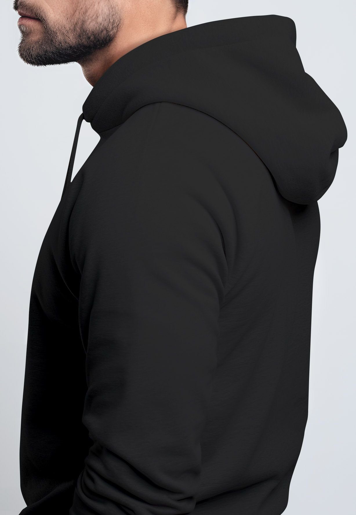Fashio Kapuze Print Herren Sweatjacke Anker Logo Neverless Sweatjacke schwarz Männer mit Zip-Hoodie