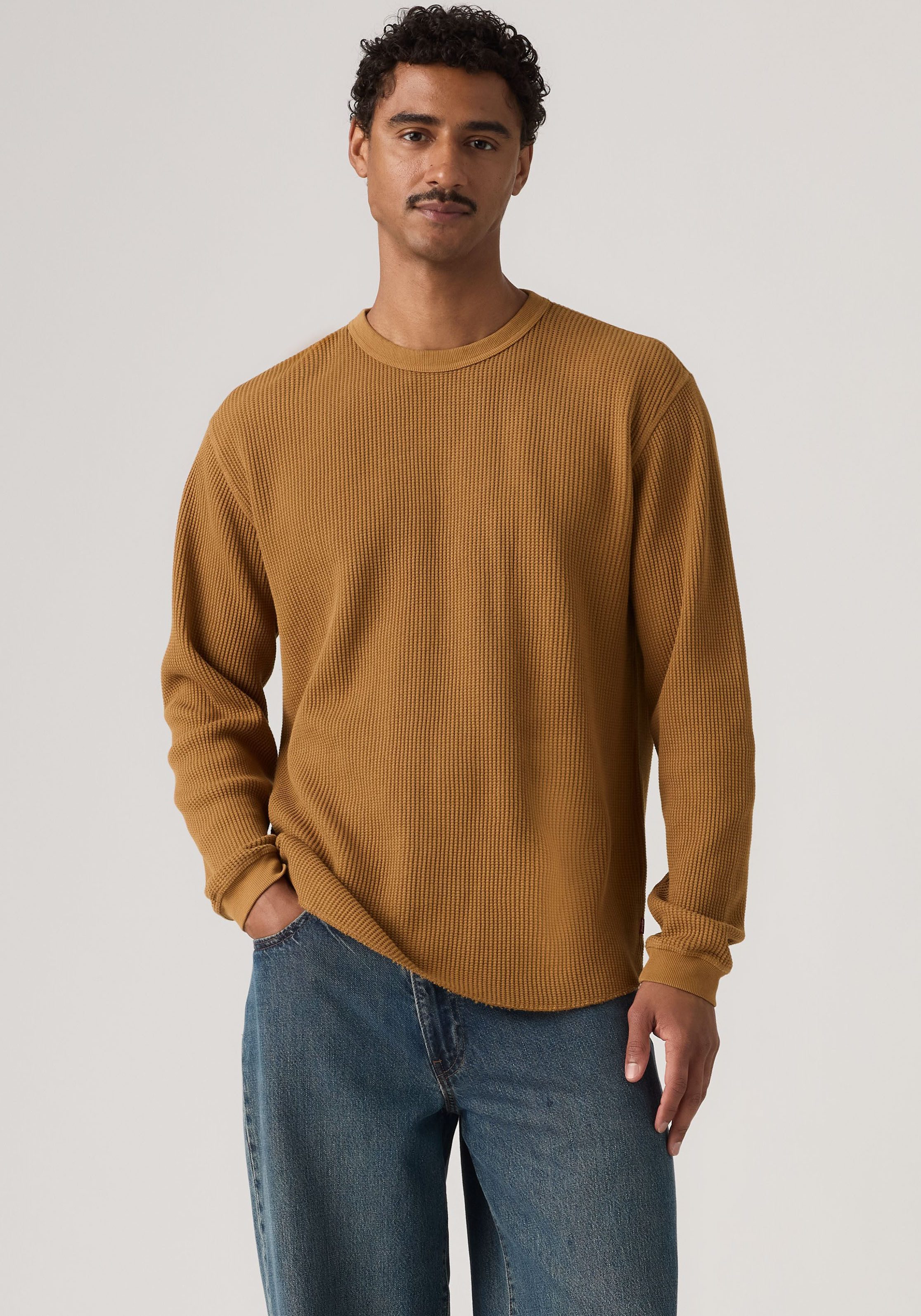 Levi's® Langarmshirt Waffelstrukturmuster