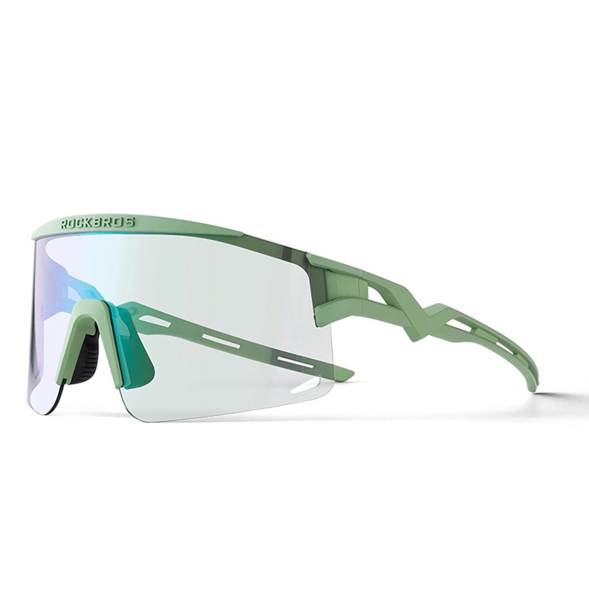 ROCKBROS Fahrradbrille Rockbros Photochrome Fahrradbrille mit UV-Schutz und Korrektureinsatz