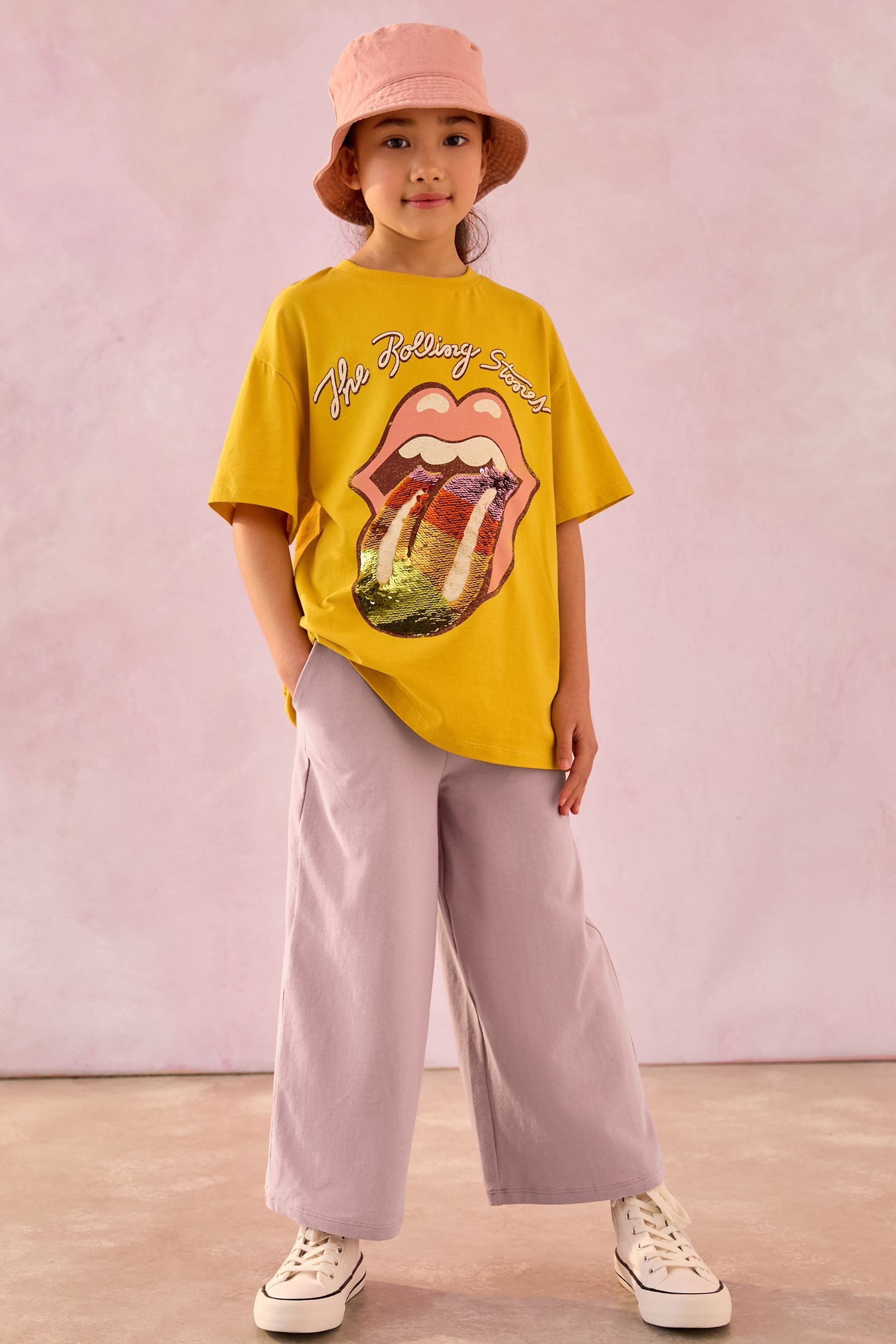 Next Leggings Jersey-Hose mit weitem Bein (1-tlg)