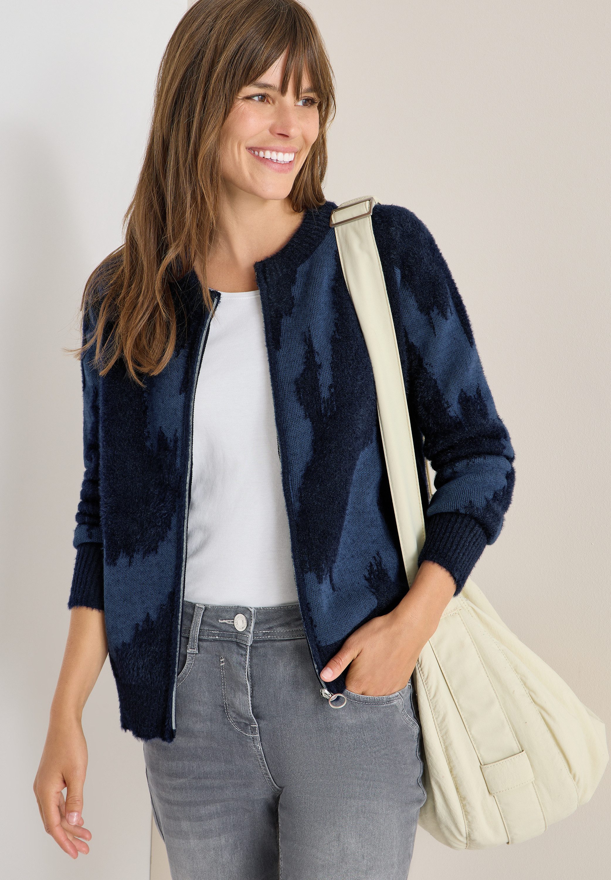CECIL Cardigan mit Strick-Detail günstig online kaufen